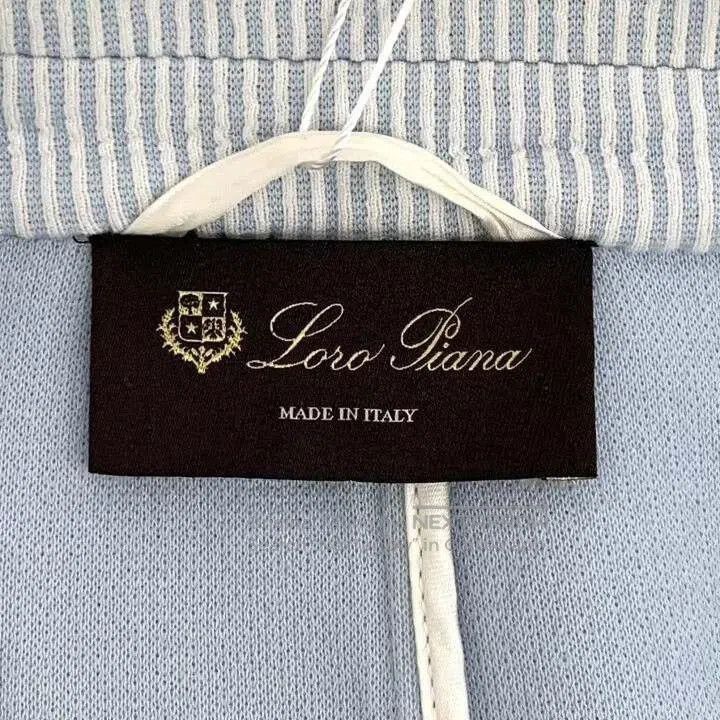 Loro Piana Loro Piana Light Blue Vertical Stripe Cotton Jacket. Size US L / EU 52-54 / 3 - 5 Thumbnail