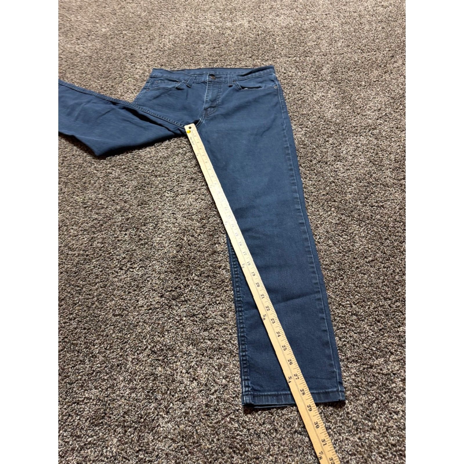 Levi's Levis 511 Slim Fit Jeans 32 Blue Denim 30 Inseam 5-Pocket Men Regular Size 32X30 Straight Rise Mid Size US 32 / EU 48 - 4 Thumbnail