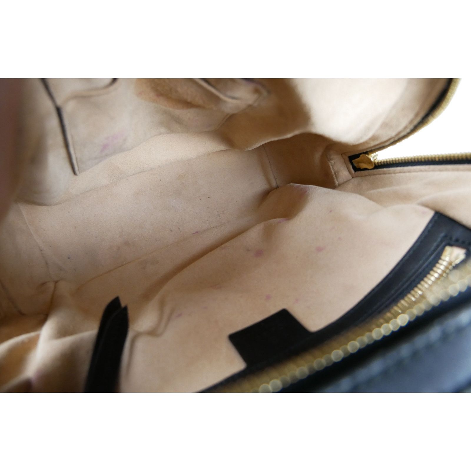 Gucci Gucci Beige GG Supreme Canvas Leather Bees Backpack Size ONE SIZE - 12 Thumbnail