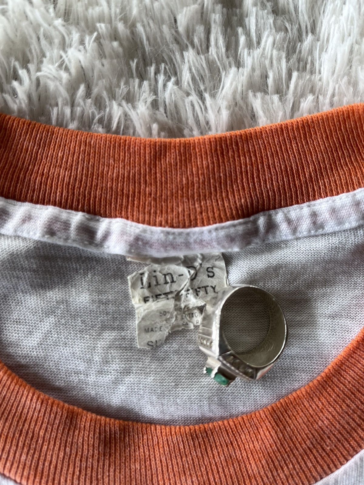 Vintage Vintage 1970s Tomy The Tiger Cereal Promo Ringer T Shirt Size US M / EU 48-50 / 2 - 6 Thumbnail