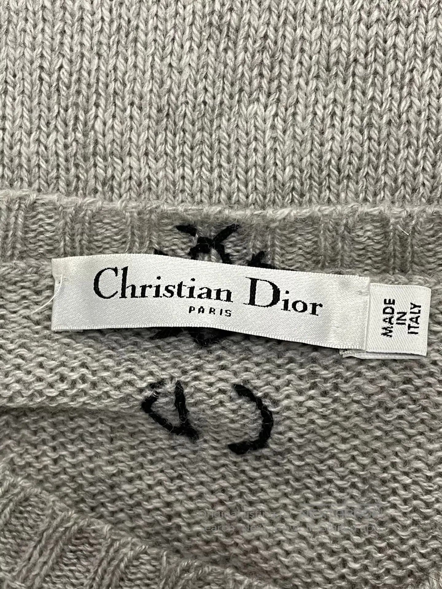 Dior Dior Gray Star Knit Sweater. Size US M / EU 48-50 / 2 - 4 Thumbnail