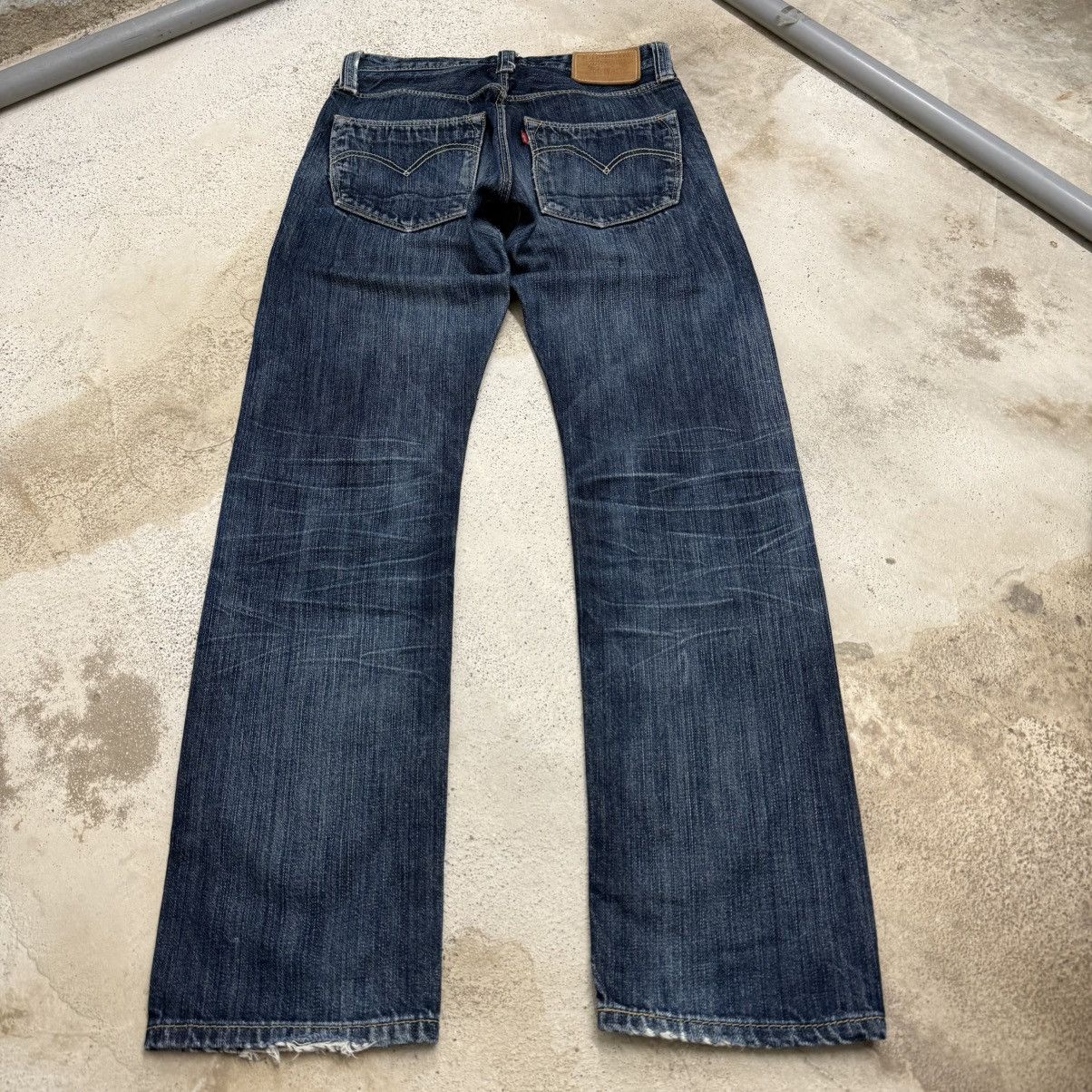 Levi's Levis 505 Selvedge Slim Straight Distressed Denim Pants Size US 28 / EU 44 - 2 Thumbnail