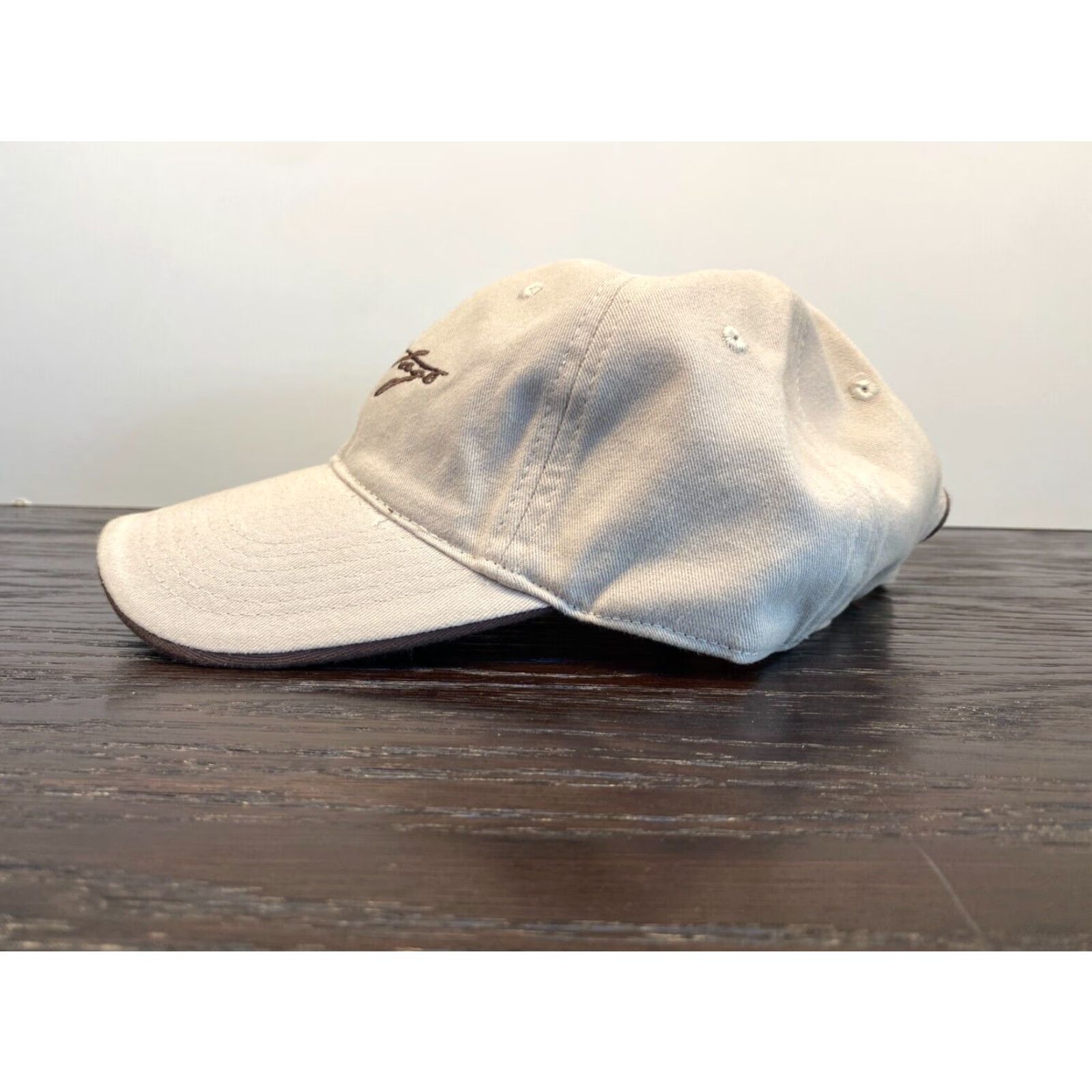 Vintage Montage Beverly Hills Hat Adult One Size Beige Twill Strapback Adjustable Golf Size ONE SIZE - 4 Thumbnail
