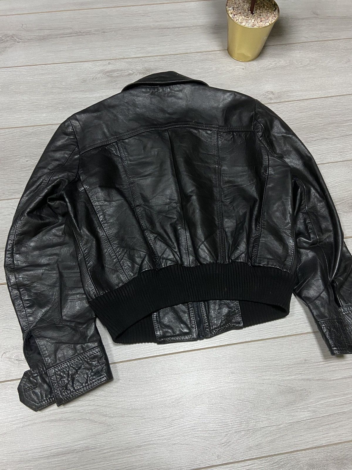 Genuine Leather Leather bomber jacket vintage zip Size US S / EU 44-46 / 1 - 14 Thumbnail