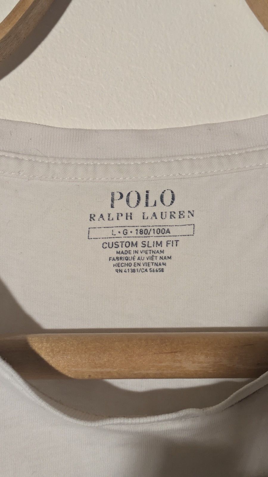 Polo Ralph Lauren 👕 Polo Ralph Lauren Logo T-Shirt – White (Slim Fit, Size L) Size US L / EU 52-54 / 3 - 3 Thumbnail