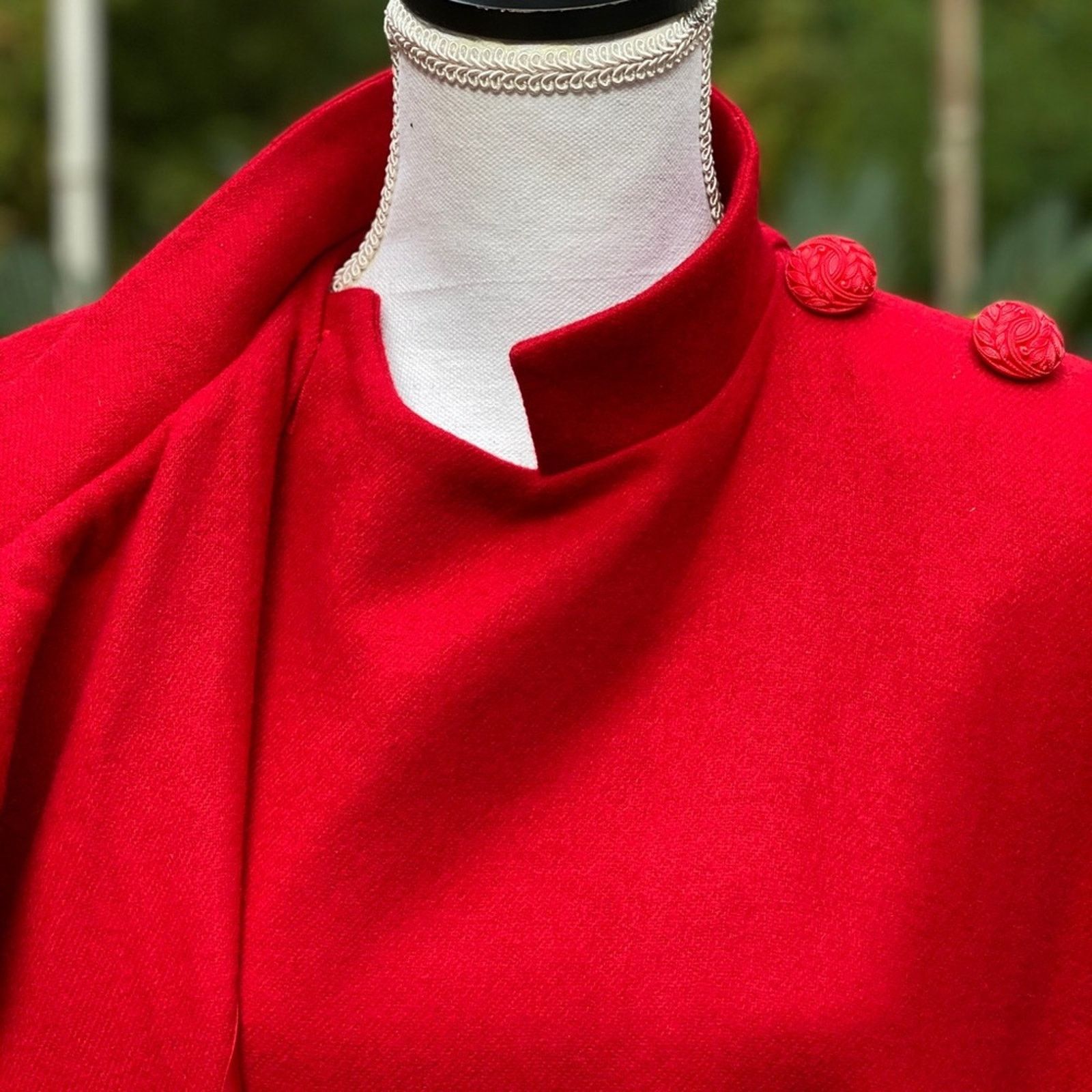 Vintage Merino Wool Cape Sz S Size S / US 4 / IT 40 - 7 Thumbnail