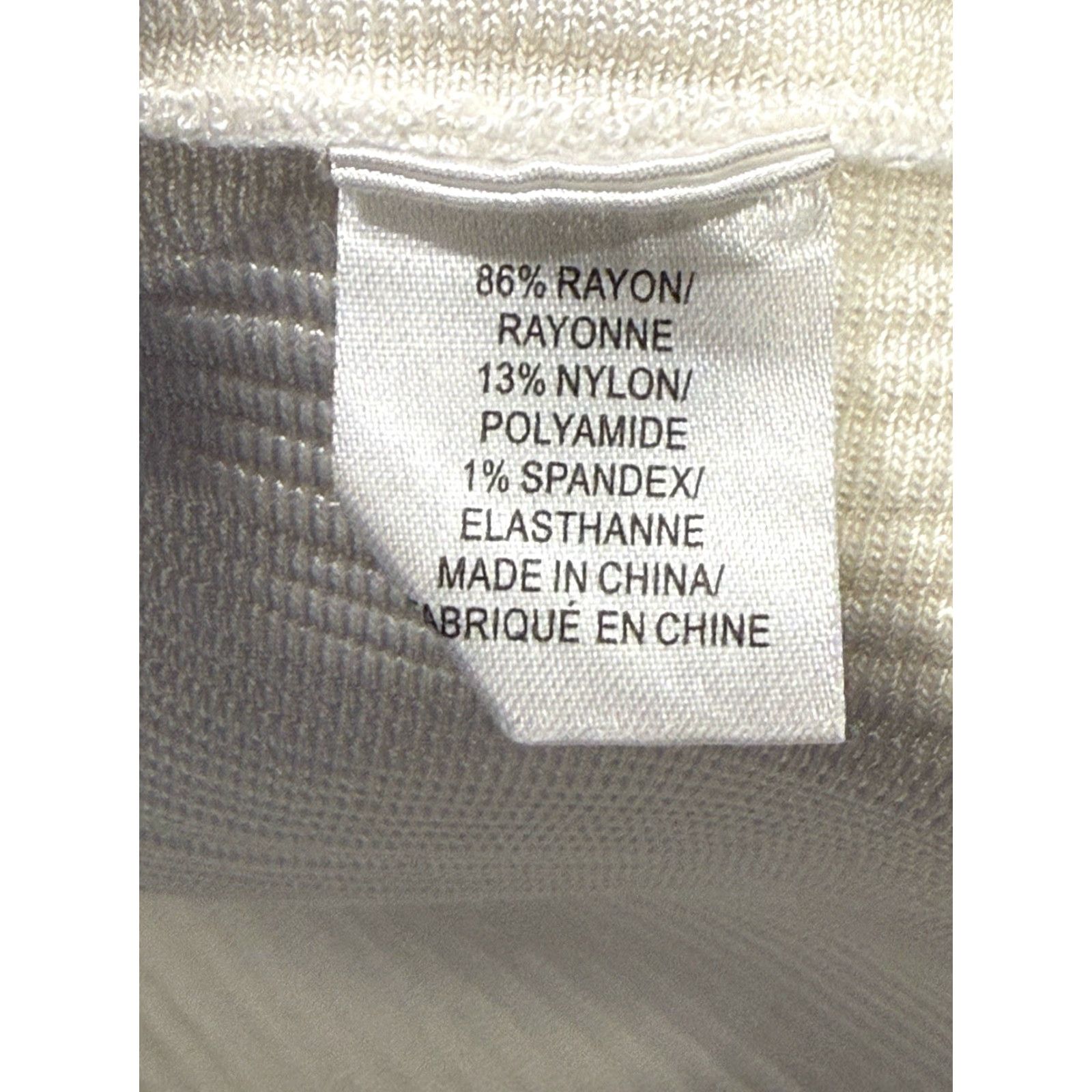 MILLY Milly Of New York White Sleeveless Knit Wool Dress M V-Neck Zipper Lined Slimming Fit & Flare Knee Length NWT Women's Designer Size M / US 6-8 / IT 42-44 - 8 Thumbnail