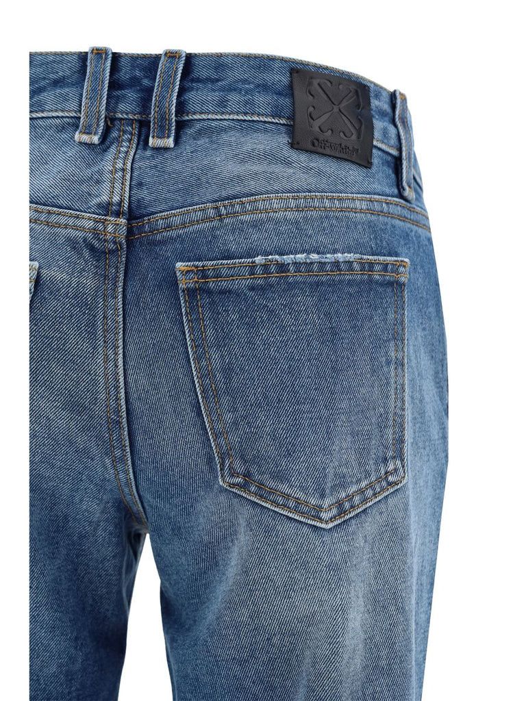 Off-White o1s22i1n0824 Bootcut Jeans in Blue Size 27" / US 4 / IT 40 - 3 Thumbnail