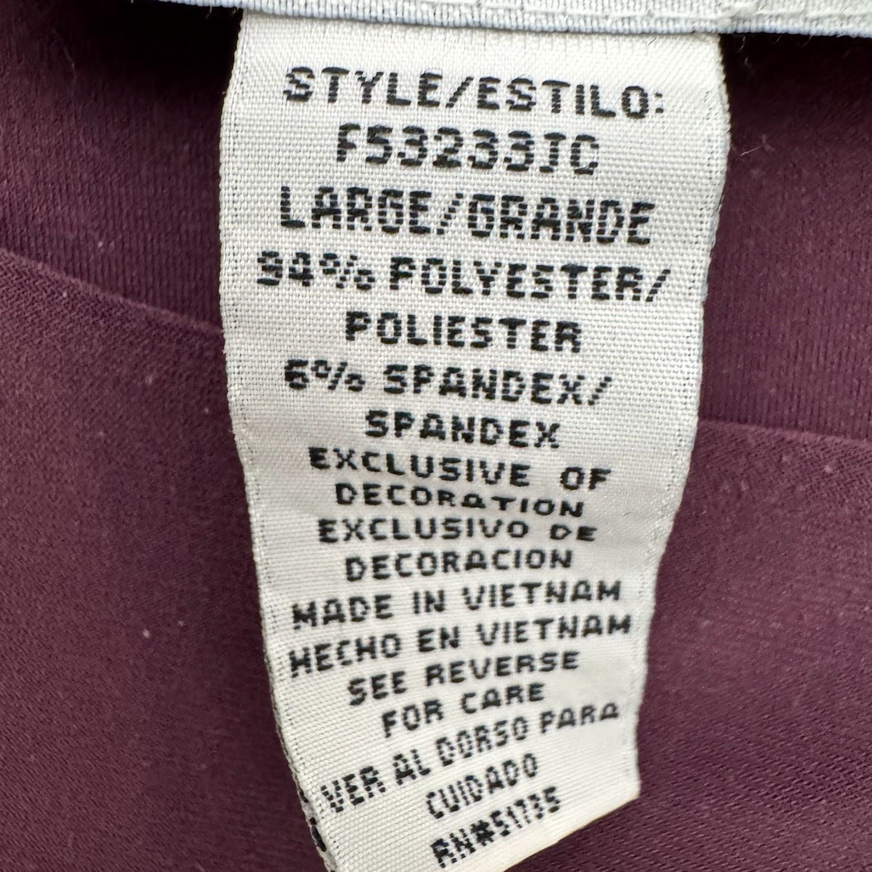 Vintage Sag Harbor Blouse L Purple Womens Blouse Office Business Casual Retro Y2K Elegant Classic Party/Cocktail Workwear Size L / US 10 / IT 46 - 7 Thumbnail