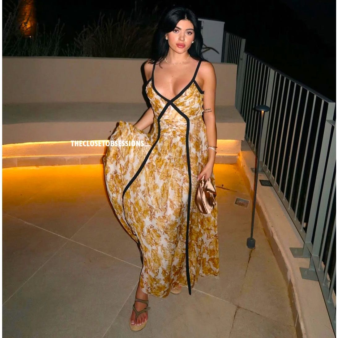 Zara ZARA Printed Yellow Viscose Maxi Dress NWT Size M / US 6-8 / IT 42-44 - 20 Thumbnail