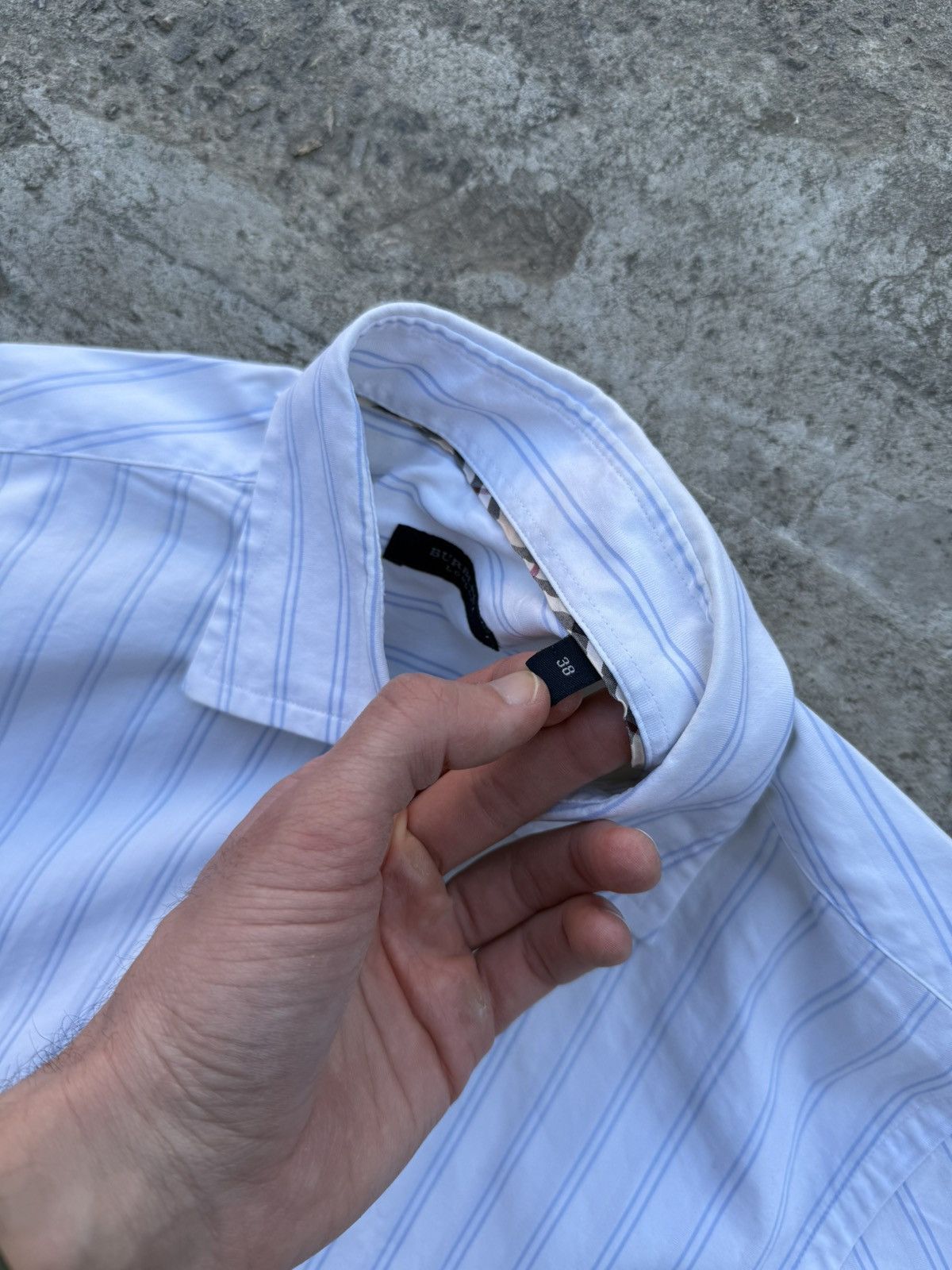 Burberry Vintage Y2K Burberry Old Many Line Casual Shirt Button Up Size US S / EU 44-46 / 1 - 6 Thumbnail