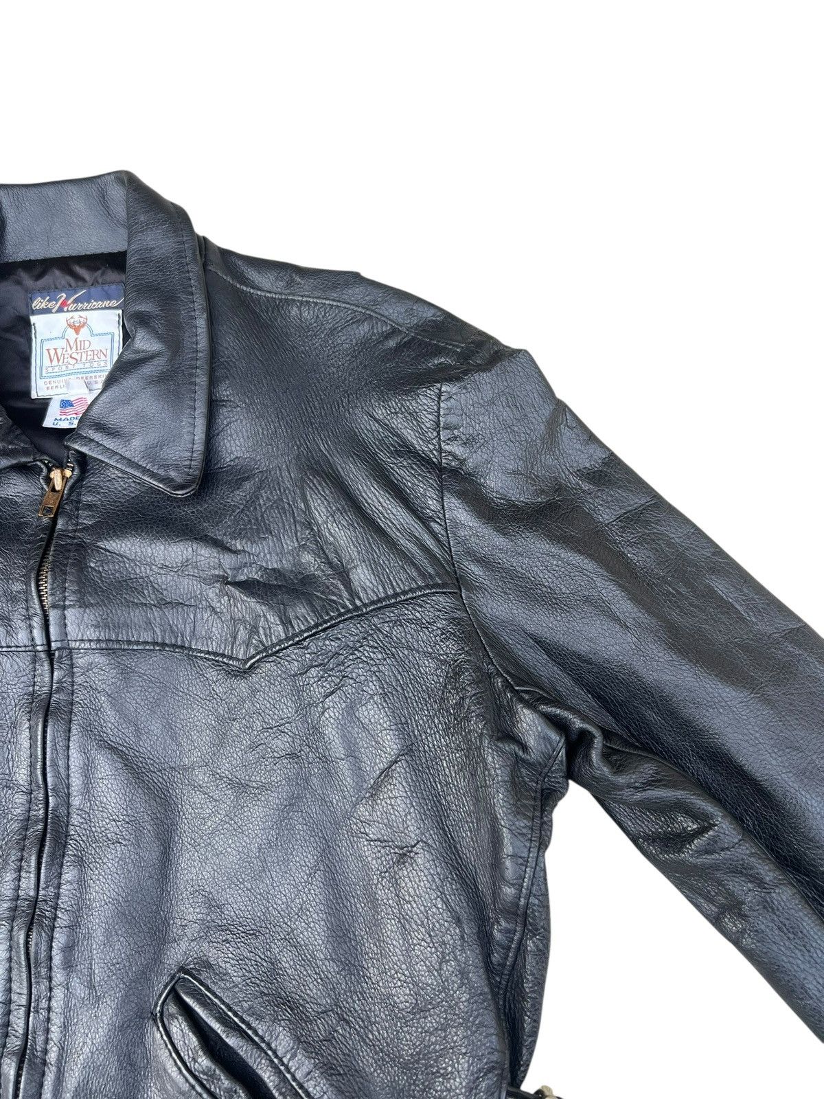 Leather Vintage Mid Western Sport Togs Deerskin Leather Jacket Size US M / EU 48-50 / 2 - 8 Thumbnail