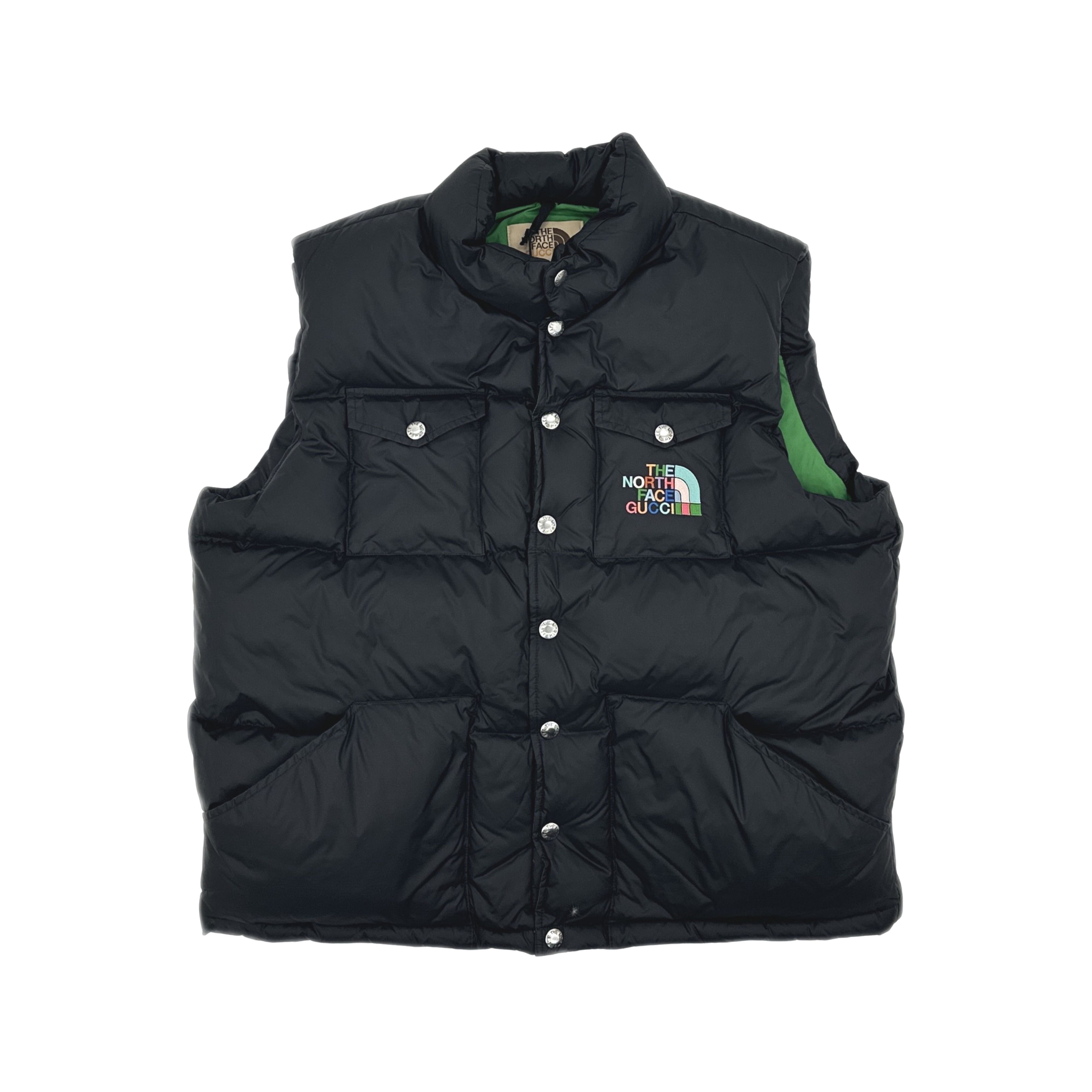 Gucci × The North Face Gucci x The North Face Logo Embroidered Puffer Vest XL Size US XL / EU 56 / 4 - 1 Thumbnail