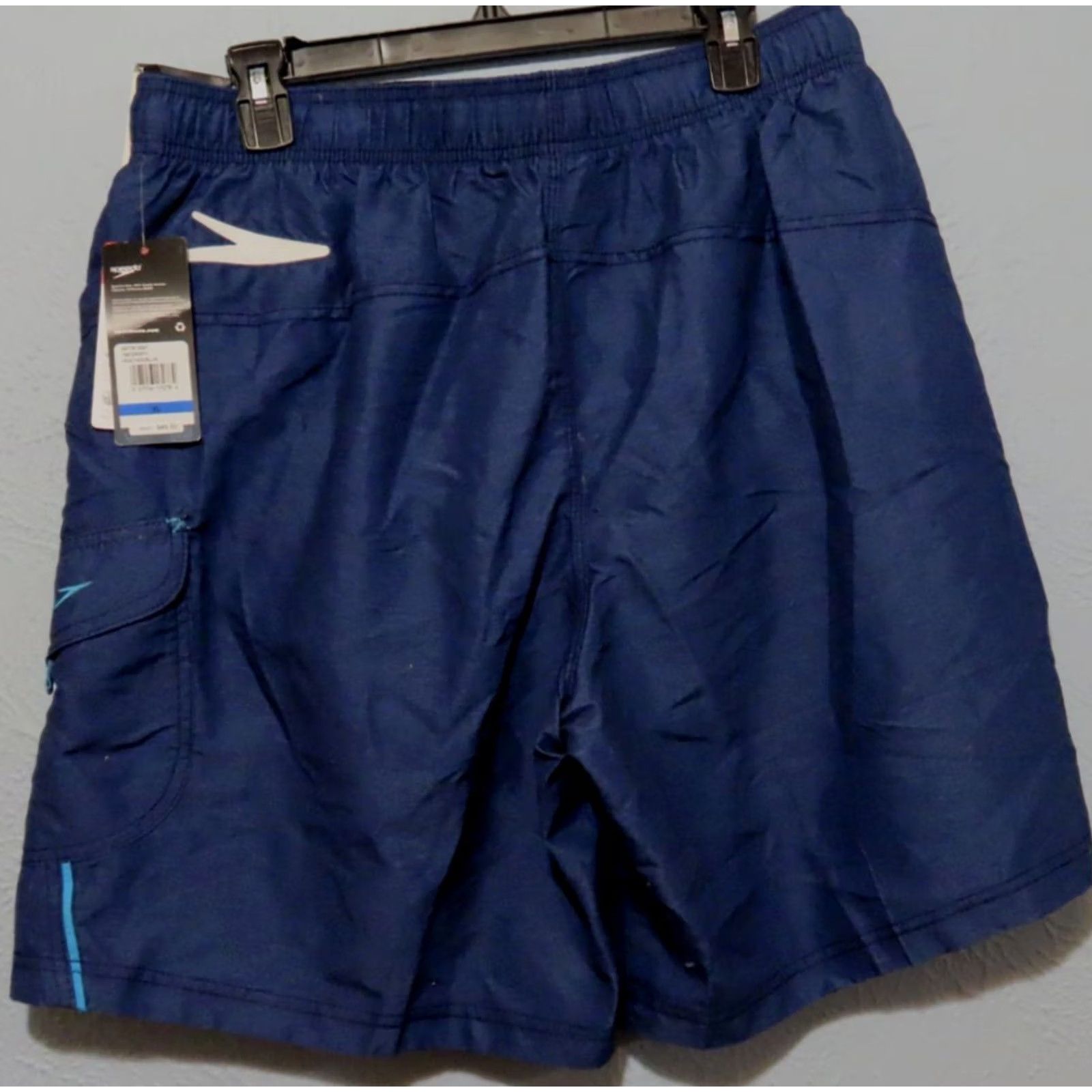 Speedo Speedo Men's XL Blue Hydrofuge Water Repellent Loose Fit Swim Trunks UPF 50+ Size US 36 / EU 52 - 7 Thumbnail