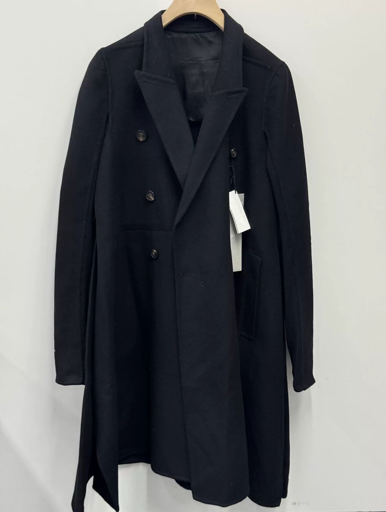 Rick Owens Rick Owens Black Double-Breasted Coat Size US XS / EU 42 / 0 - 1 Thumbnail