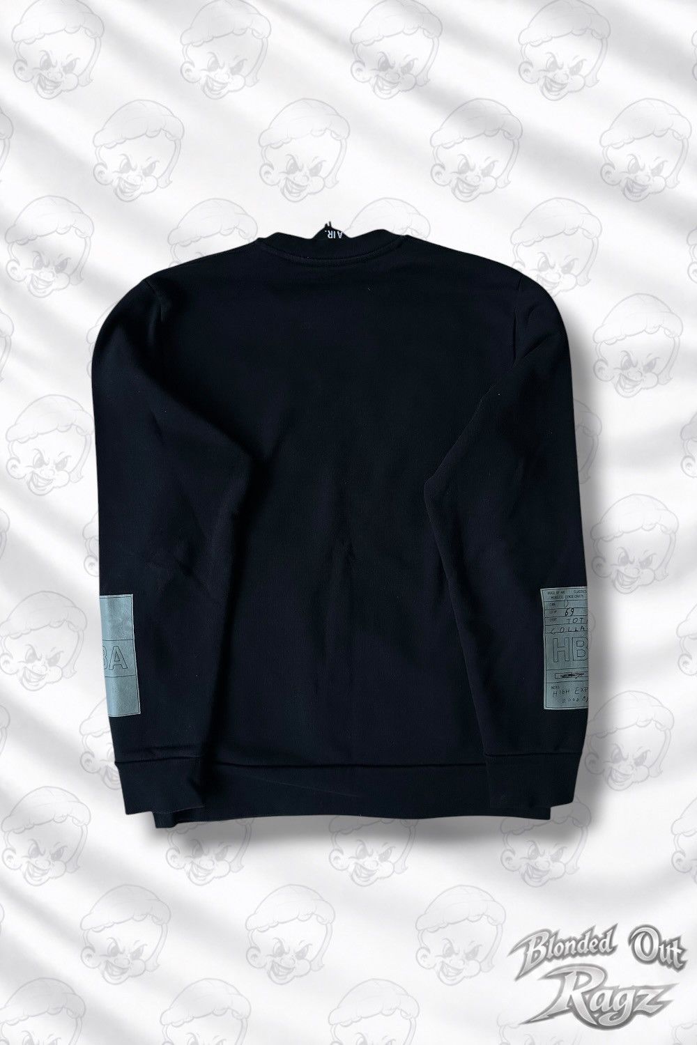 Hood By Air 2013 HBA Stripes Crewneck Black/Grey 69 Size US L / EU 52-54 / 3 - 2 Thumbnail