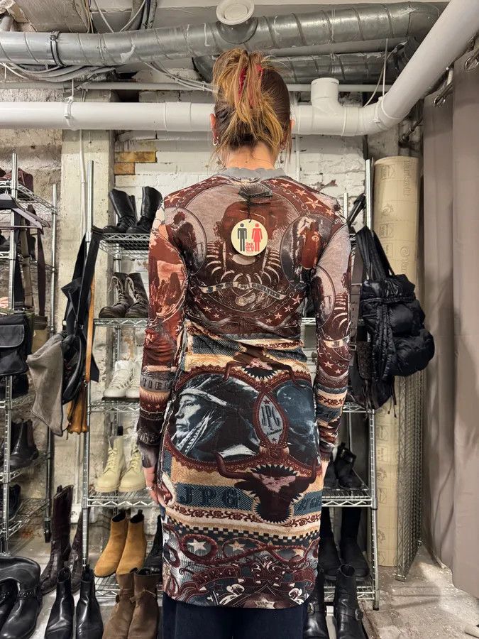 Designer × Jean Paul Gaultier × Vintage 2000s Jean Paul Gaultier Native American Indian Dress Size XS / US 0-2 / IT 36-38 - 3 Thumbnail