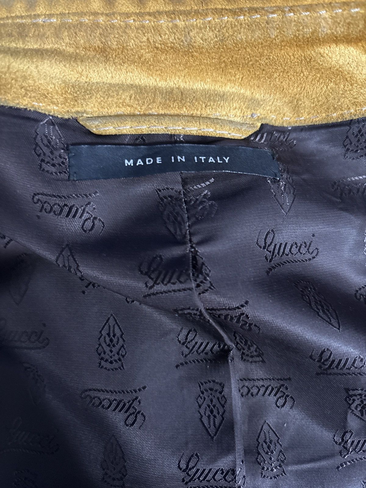 Gucci × Tom Ford Gucci by Tom Ford SS2004 Paneled Suede Jacket Size US L / EU 52-54 / 3 - 3 Thumbnail