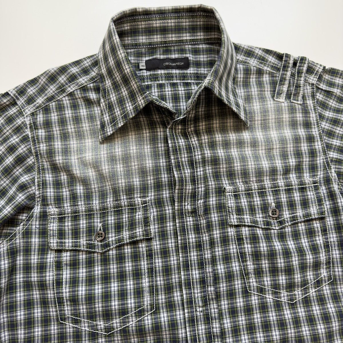 Dsquared2 S/S 2003 Dsquared2 Mud Flingin’ Western Button-up Shirt Size US M / EU 48-50 / 2 - 8 Thumbnail