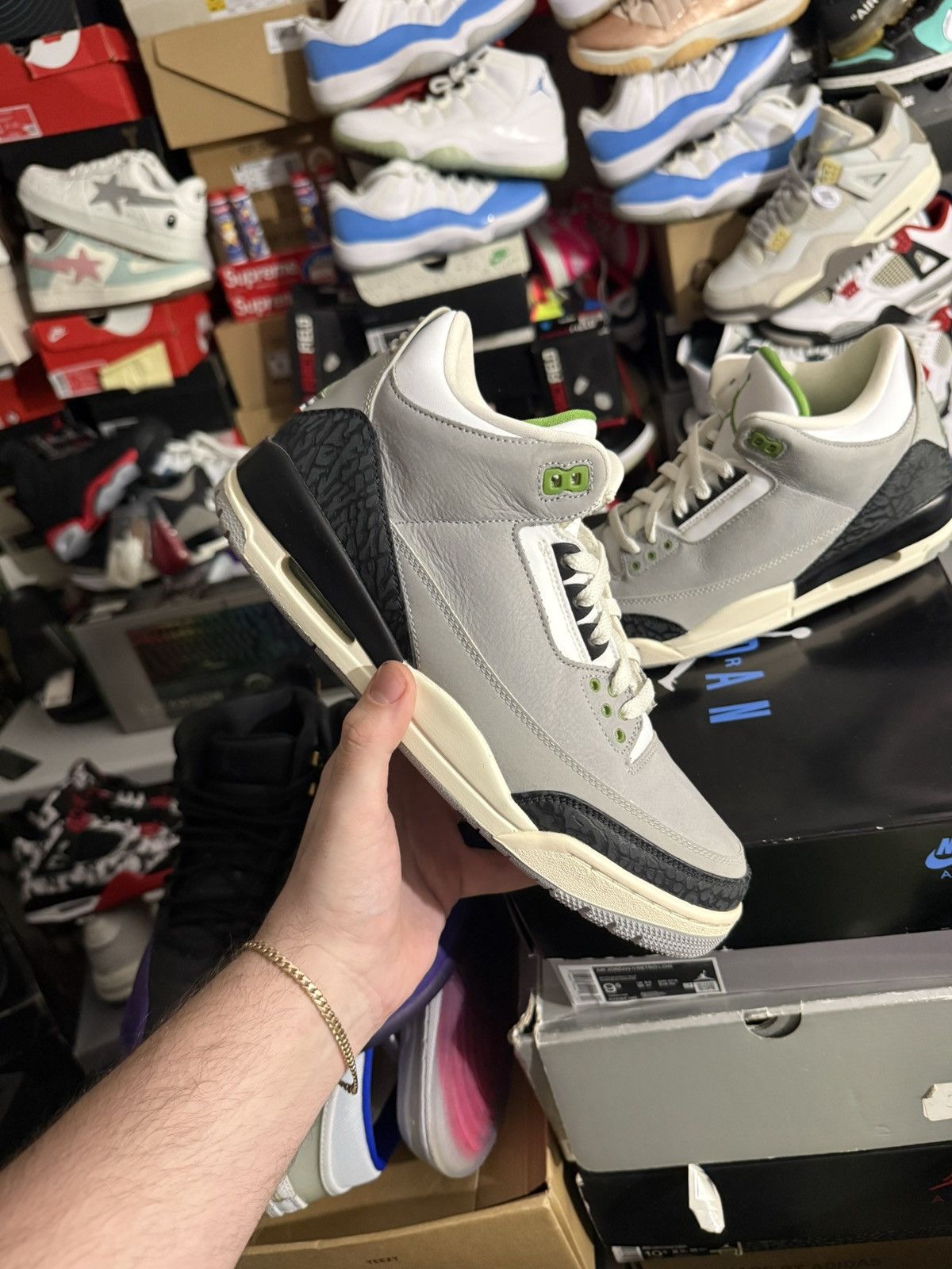 Jordan Brand Jordan retro 3 chlorophyll sz 10 Size US 10 / EU 43 - 1 Thumbnail