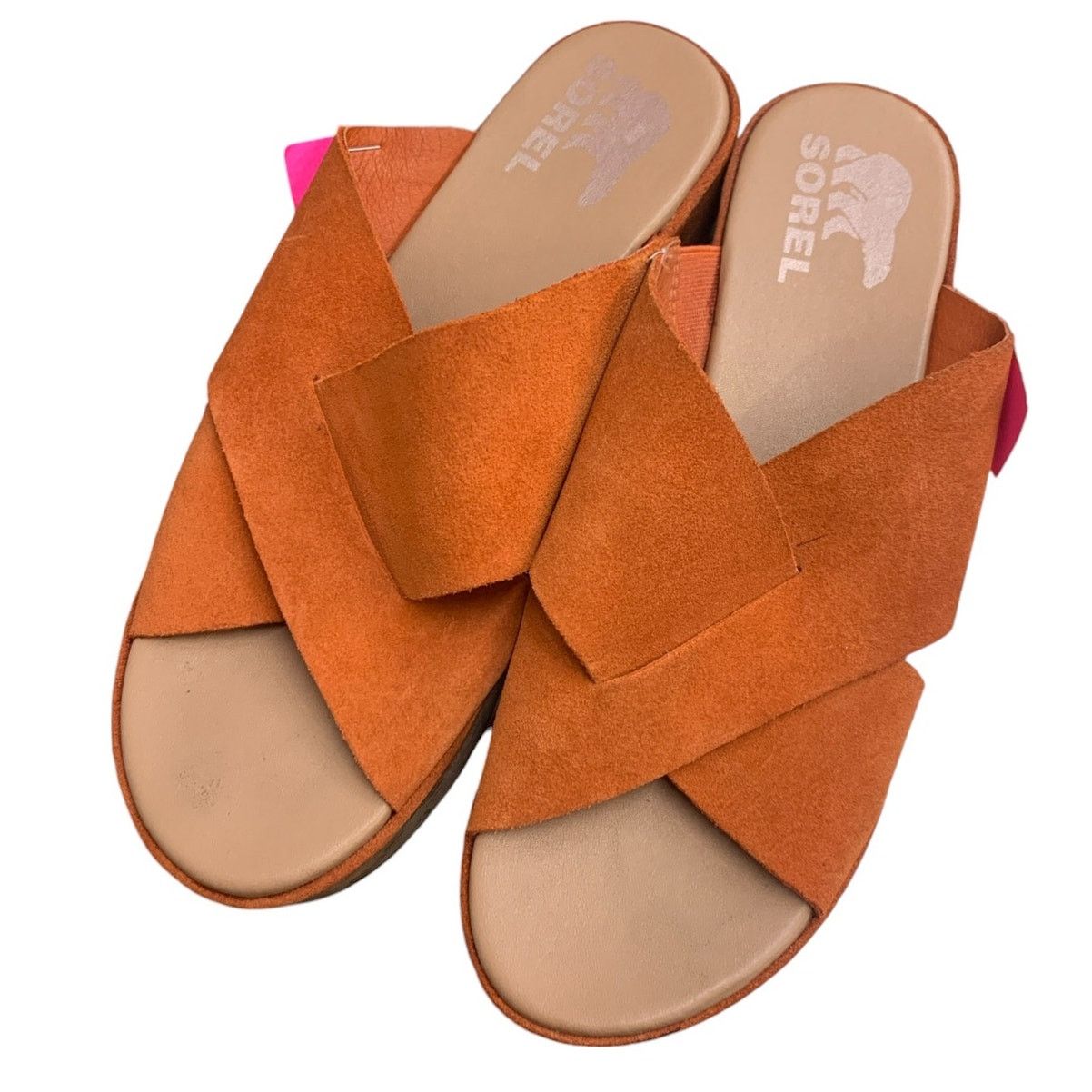 SOREL SOREL Sandal Cameron Flatform Mule Suede Orange SZ 7.5 Size US 7.5 / IT 37.5 - 2 Thumbnail