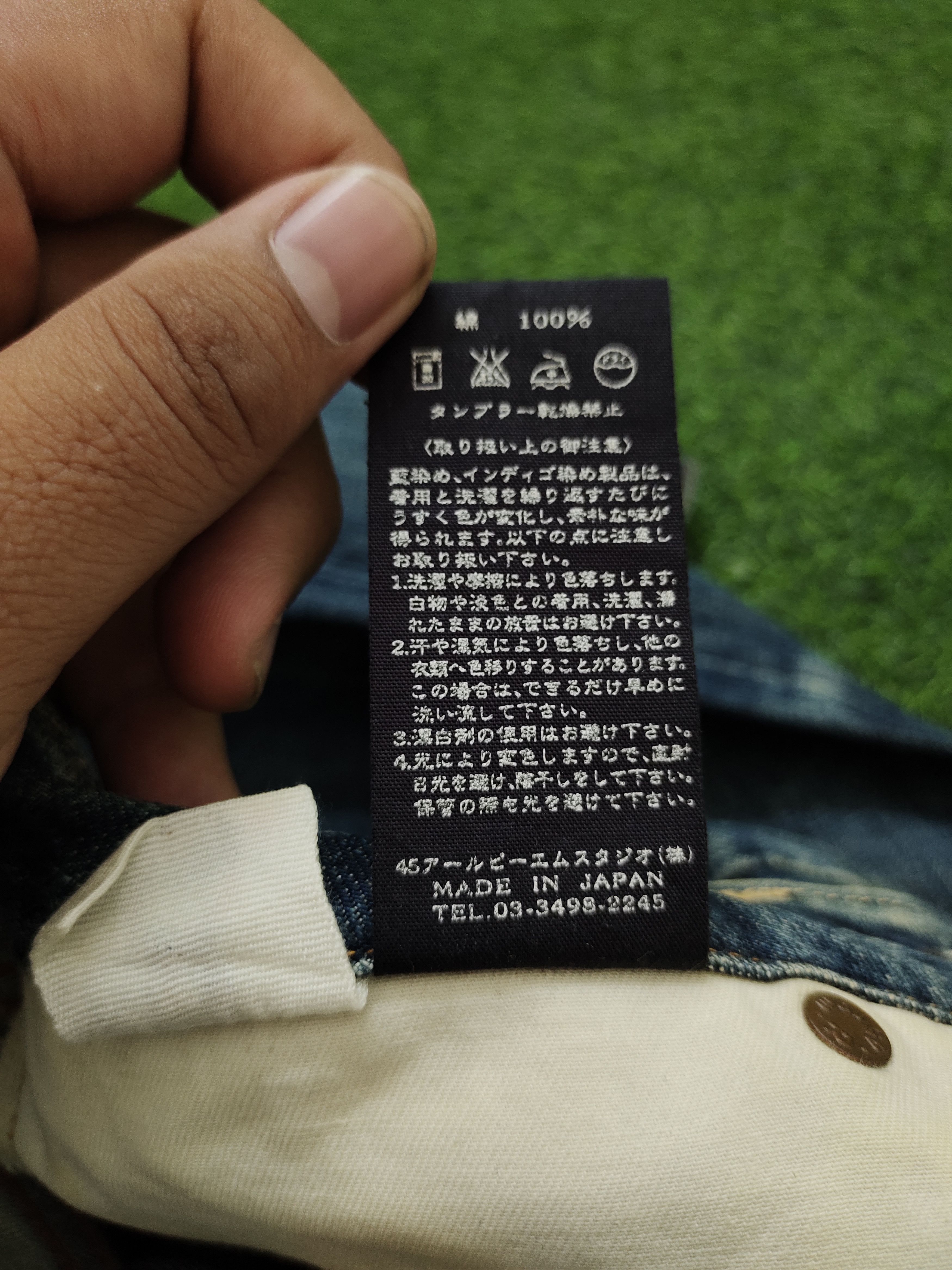 Kapital Vintage 90s 45rpm Clawmark Distress Faded Long Denim Jeans Size US 28 / EU 44 - 19 Thumbnail