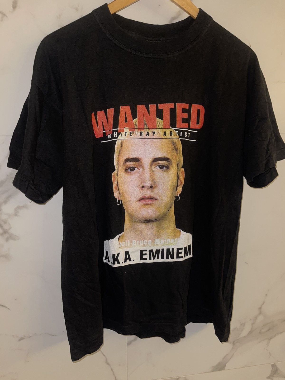 Eminem Y2K Eminem Wanted vintage black tee Size US L / EU 52-54 / 3 - 2 Thumbnail