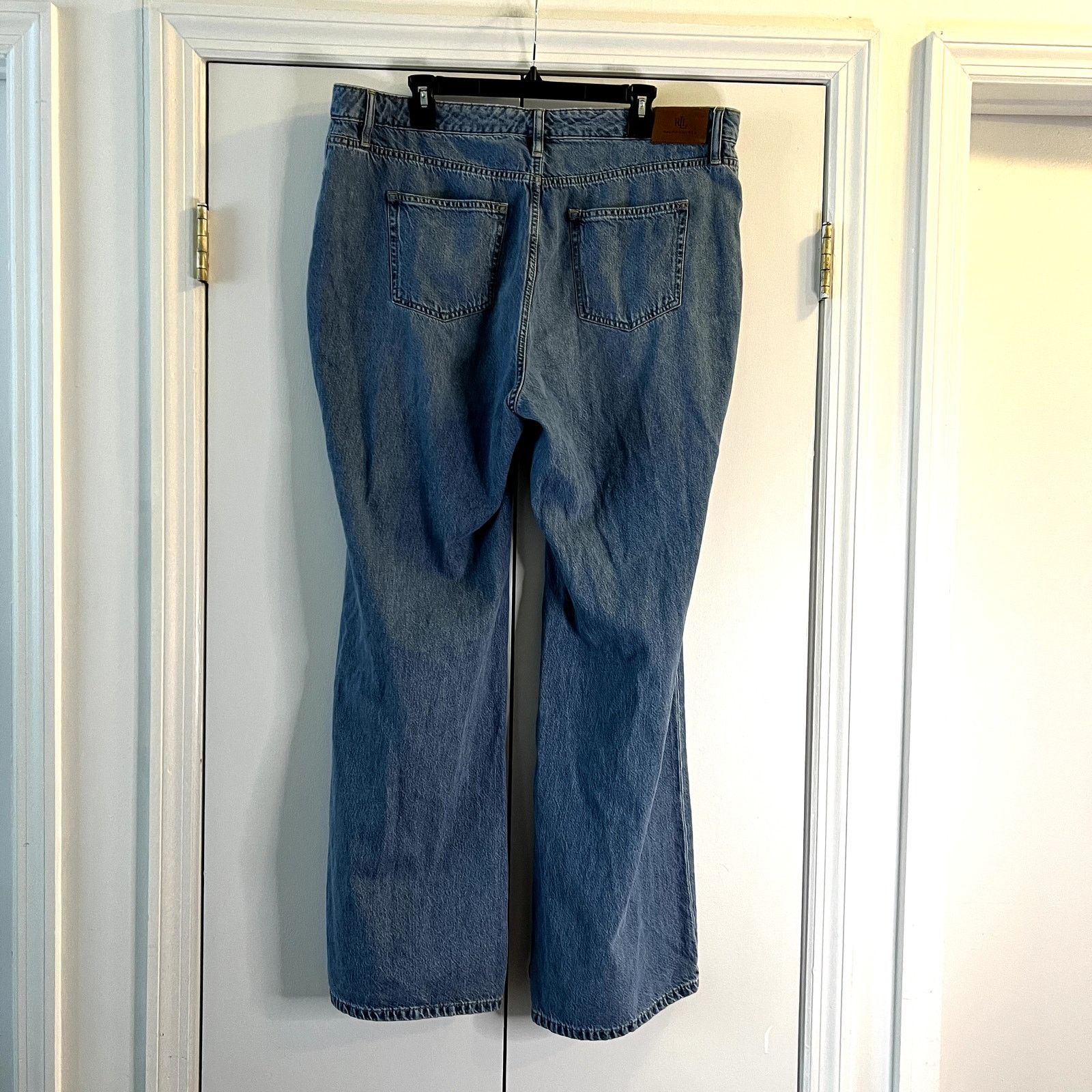 Ralph Lauren Ralph Lauren Blue Denim Flare High Rise Button Fly Jeans Size 38" / US 16 / IT 52 - 4 Thumbnail