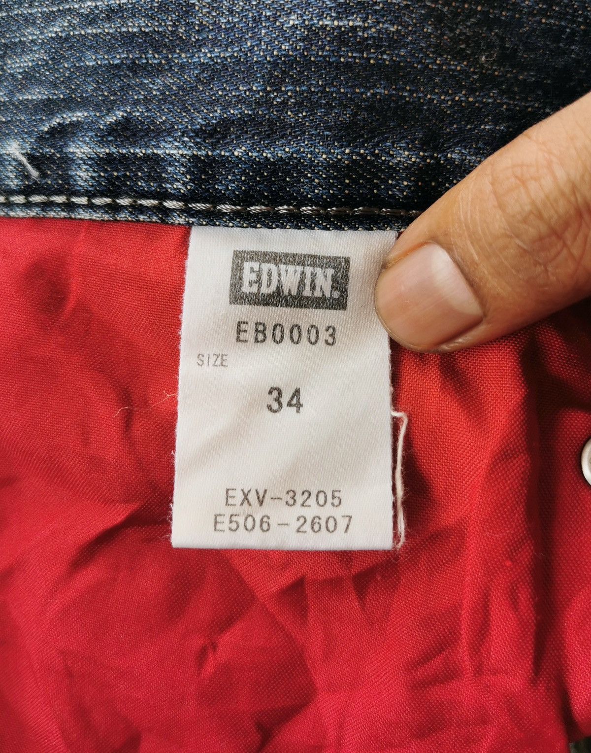 Edwin Edwin Slim Fit Distressed Denim Jeans Size US 35 - 10 Thumbnail