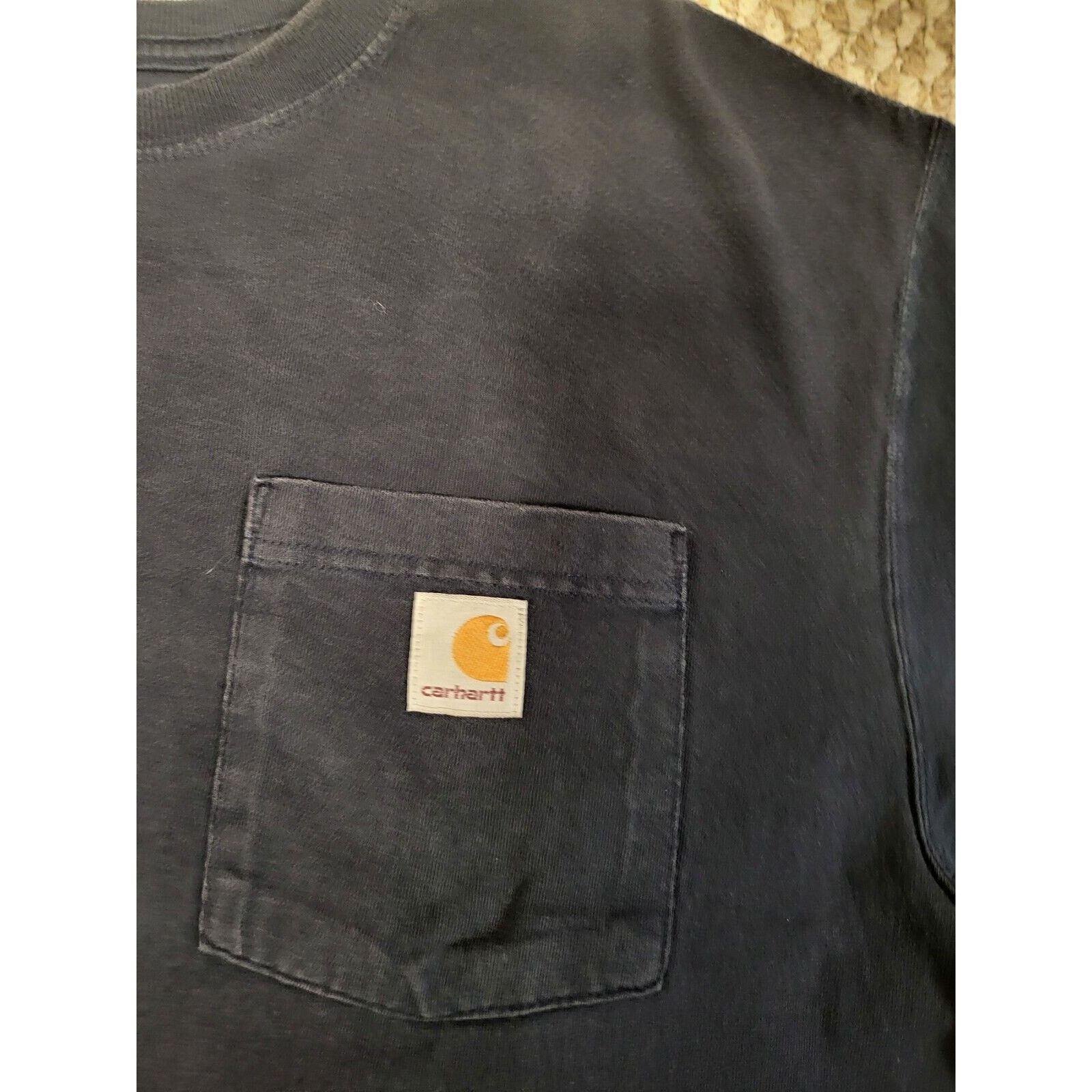 Carhartt Carhartt Men'S K87-NVY Large Short Sleeve T-Shirt - Navy Size US L / EU 52-54 / 3 - 2 Thumbnail