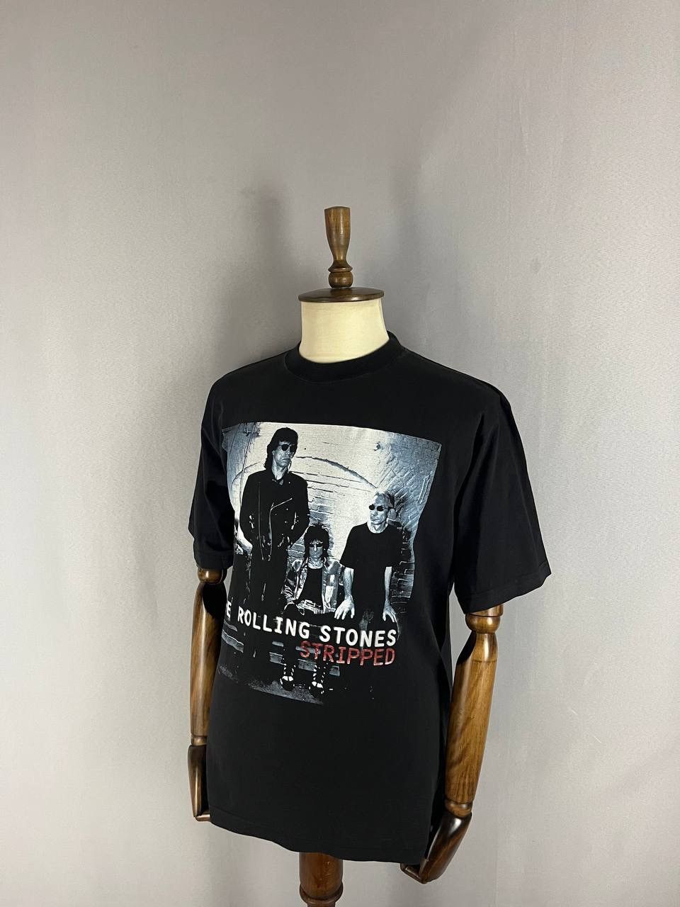The Rolling Stones The Rolling Stones Tee T Shirt Vintage Stripped Black Size US L / EU 52-54 / 3 - 1 Thumbnail