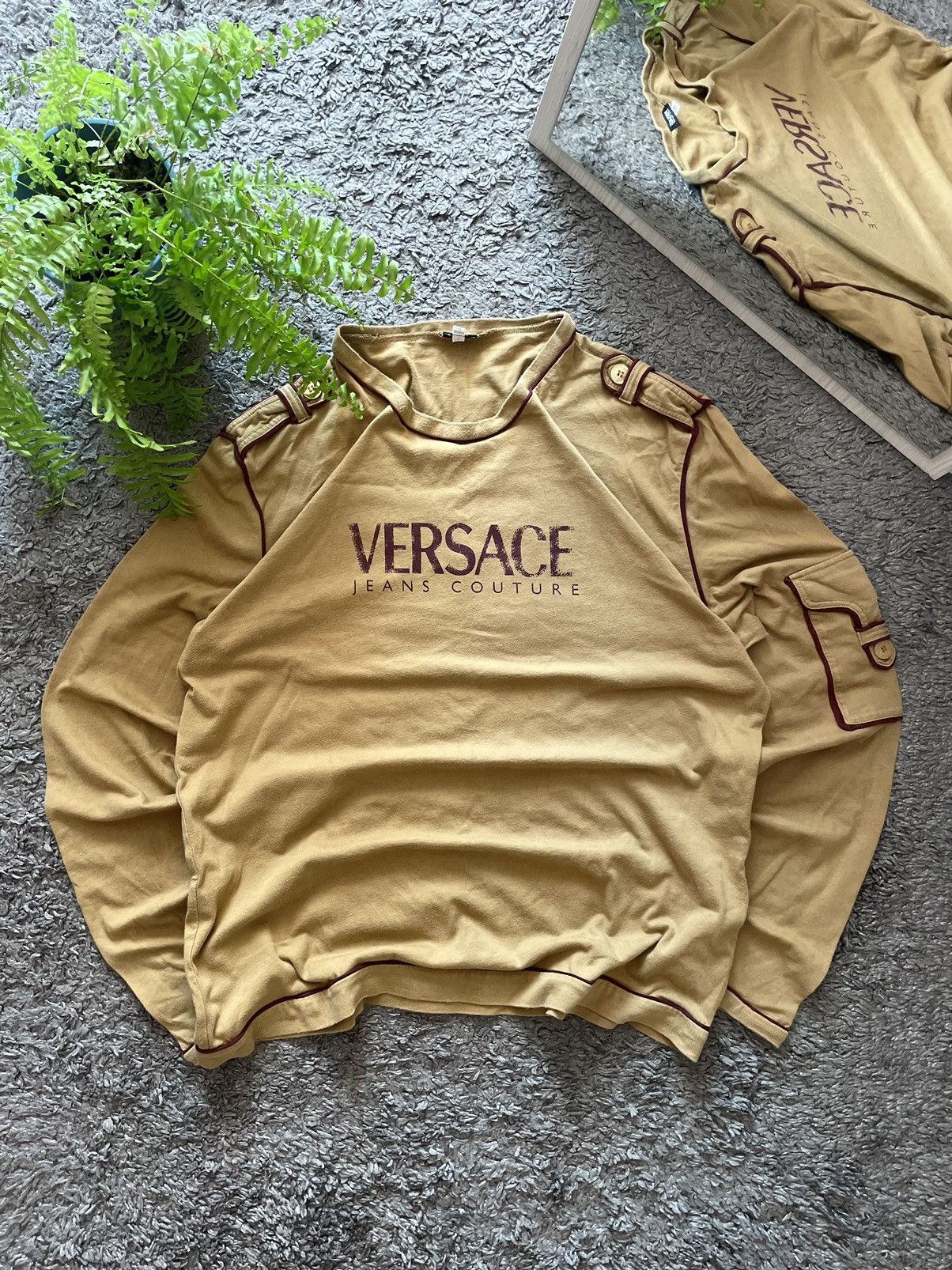 Versace × Vintage Versace Long-sleeve Streetwear Vintage Big Logo Rare Size US L / EU 52-54 / 3 - 1 Thumbnail