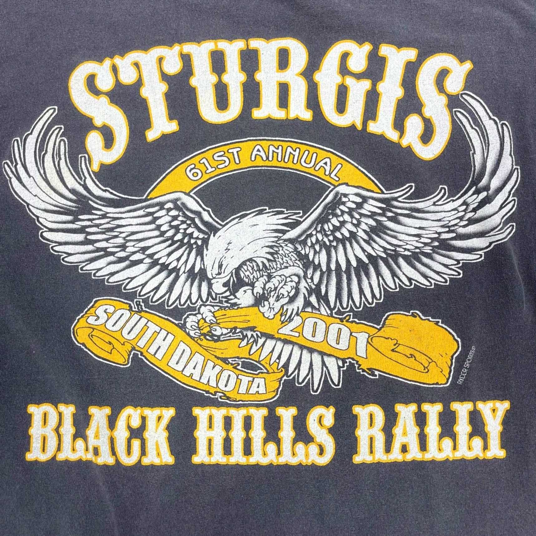 Vintage Vtg Rare 2001 Sturgis Black Hill Rally SD Single Stitch Faded T Shirt Men’s XL Shirt Mens XL Black 90s Vintage Harley All Sport Size US XL / EU 56 / 4 - 4 Thumbnail
