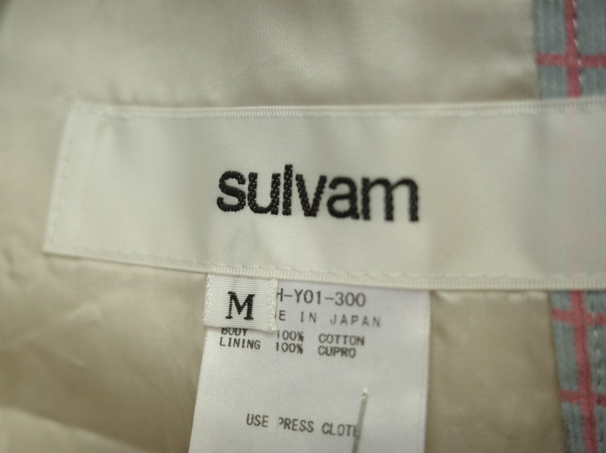Sulvam Blue And Vermillion Checkered Blazer Size 44R - 2 Thumbnail