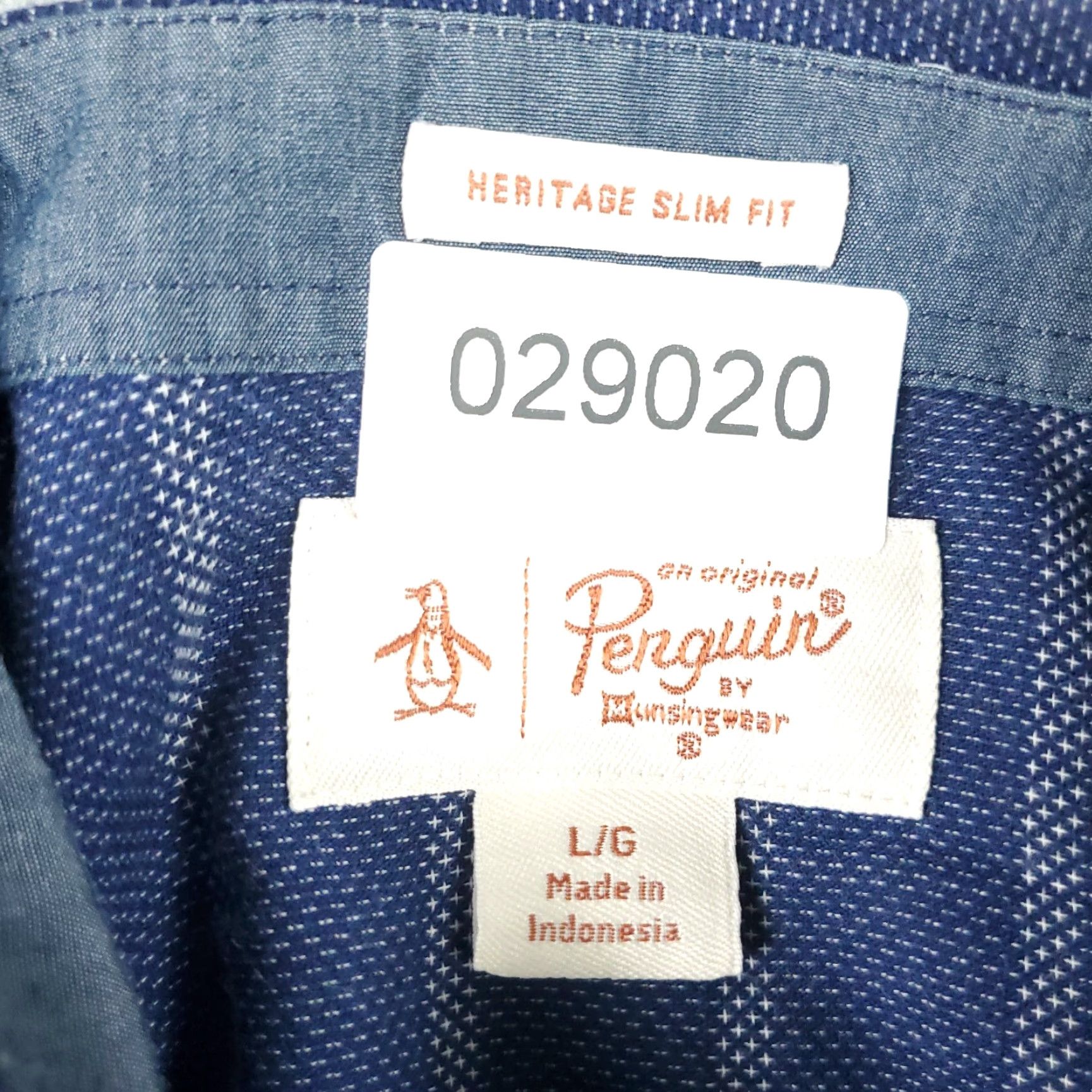Original Penguin Original Penguin Blue Striped Long Sleeve Button-Up Shirt Mens Size Large Casual Size US L / EU 52-54 / 3 - 8 Thumbnail
