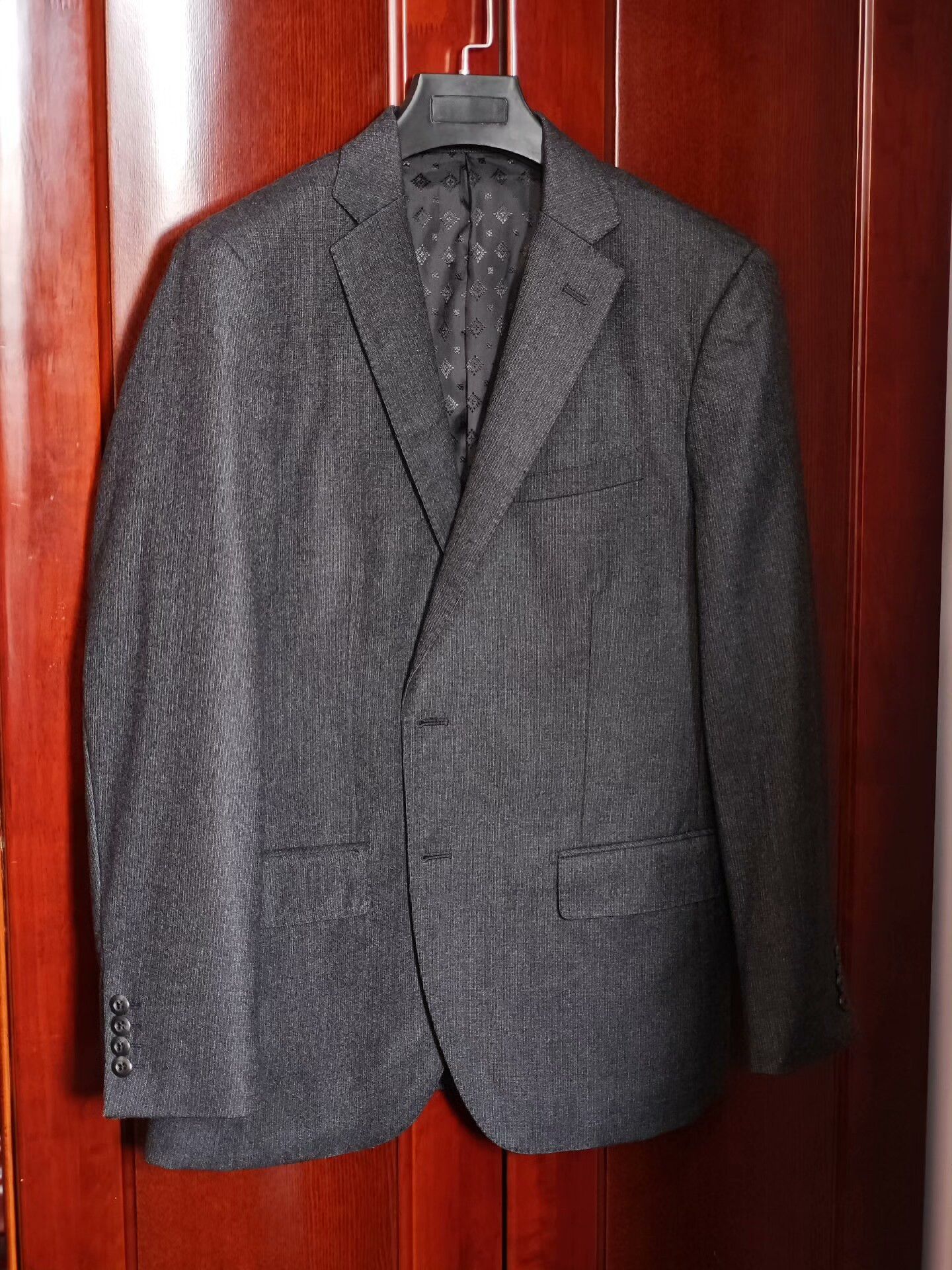 Japanese Brand Italian Custom Wool Suit with Stripes Size US M / EU 48-50 / 2 - 1 Thumbnail