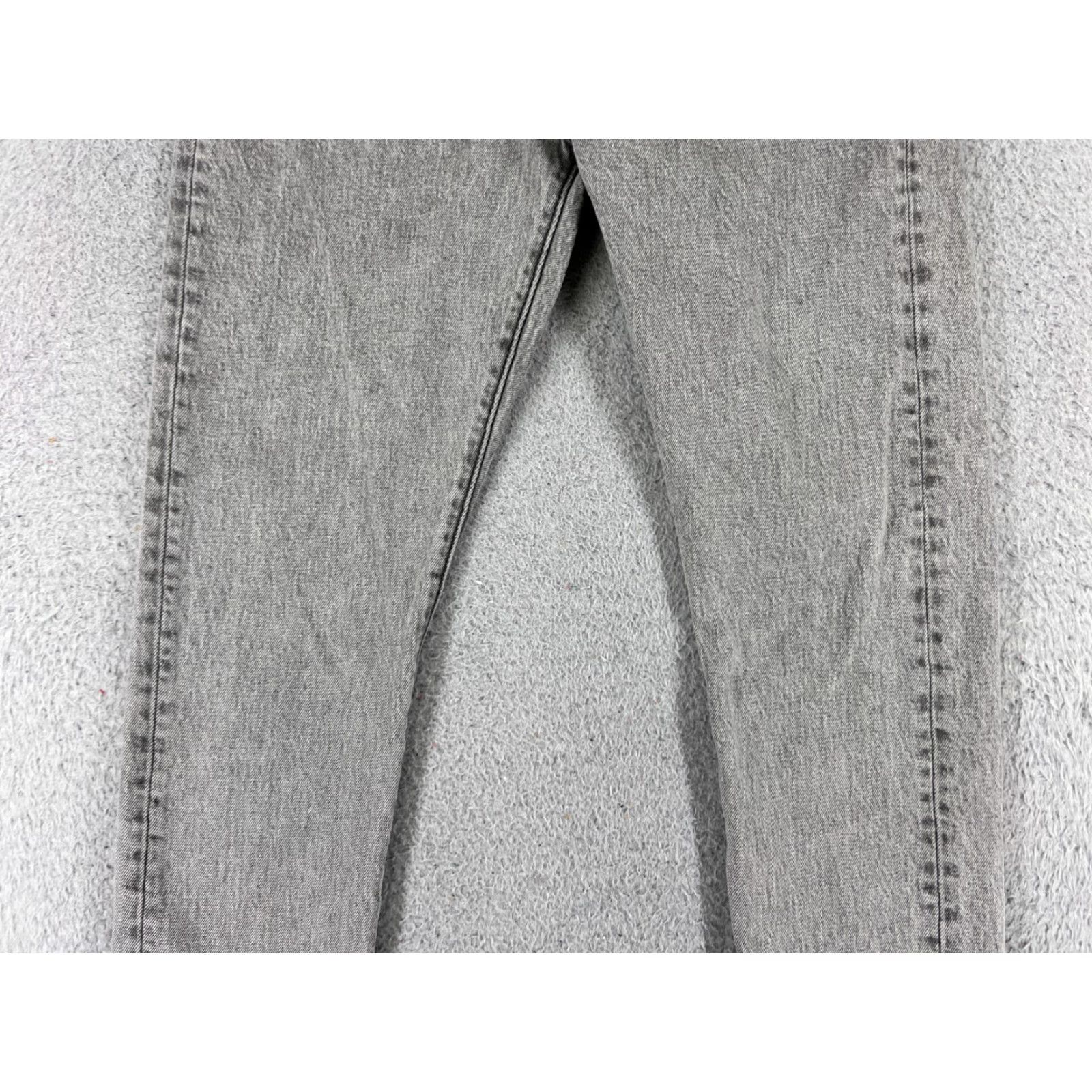 Levi's Levi's 501 Jeans Women Skinny Denim Gray Regular 26 Inseam 27 Button Fly Distressed Stretch Vintage: No Size 26" / US 2 / IT 38 - 3 Thumbnail