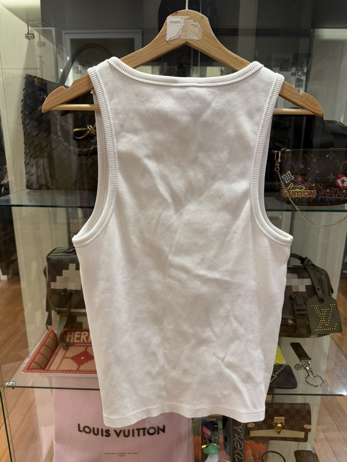 Casablanca Casablanca Ribbed Tank - White Size US S / EU 44-46 / 1 - 2 Thumbnail