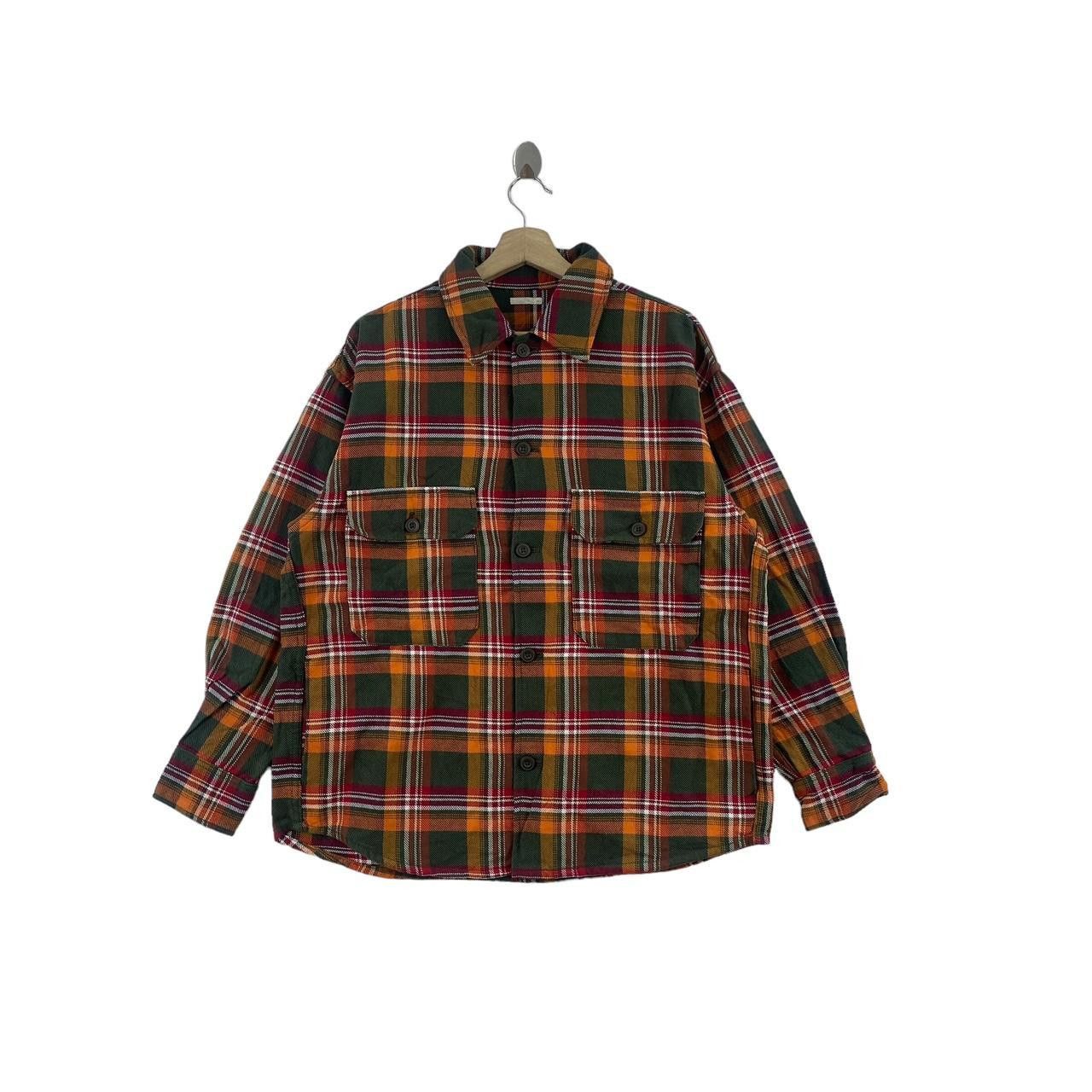 GU GU JAPAN Tartan Casual Button Up Tee Shirt Western Plaids Size US M / EU 48-50 / 2 - 1 Thumbnail