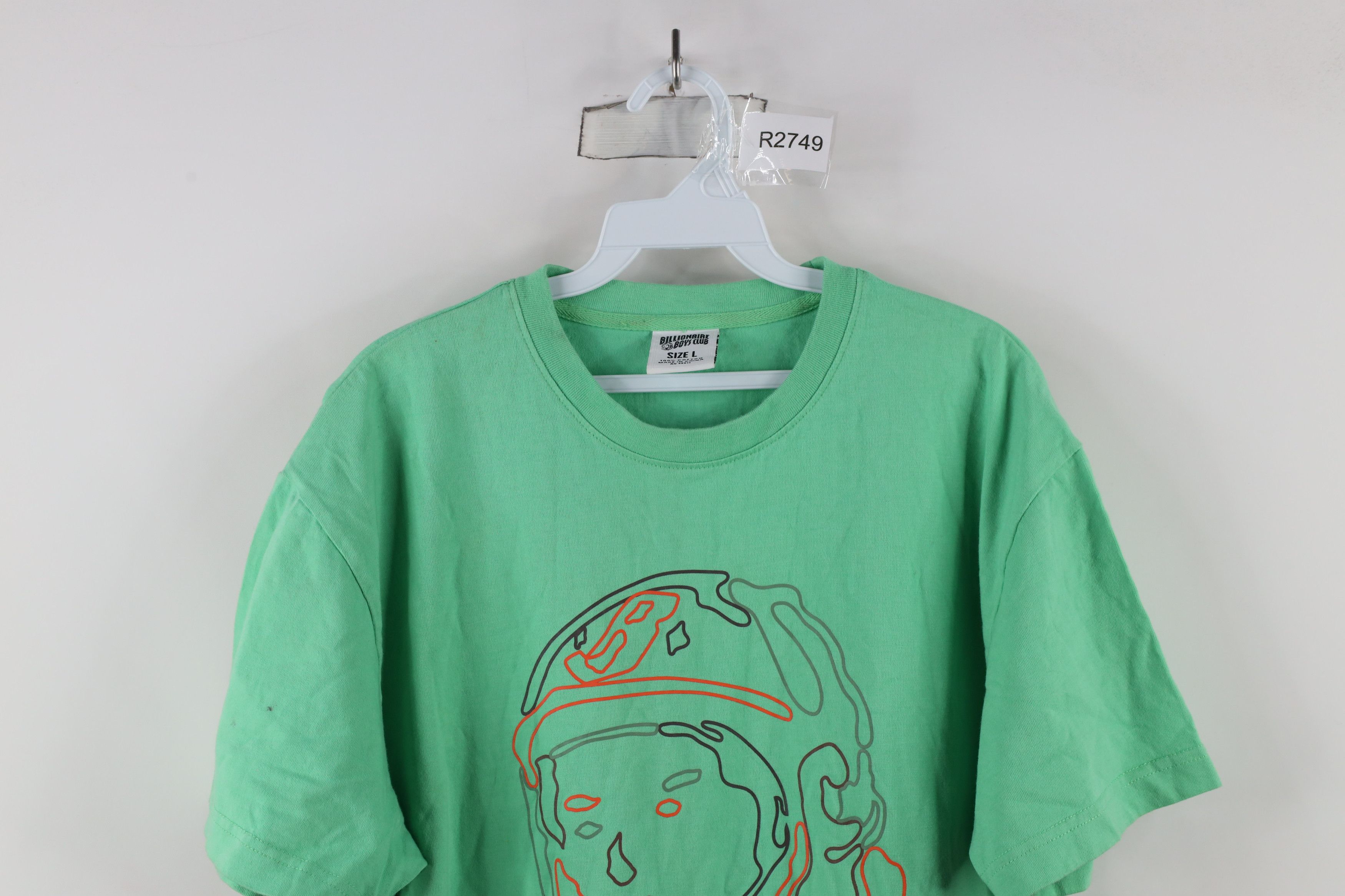 Billionaire Boys Club × Vintage Billionaire Boys Club Spell Out Spaceman T-Shirt Green Size US L / EU 52-54 / 3 - 2 Thumbnail