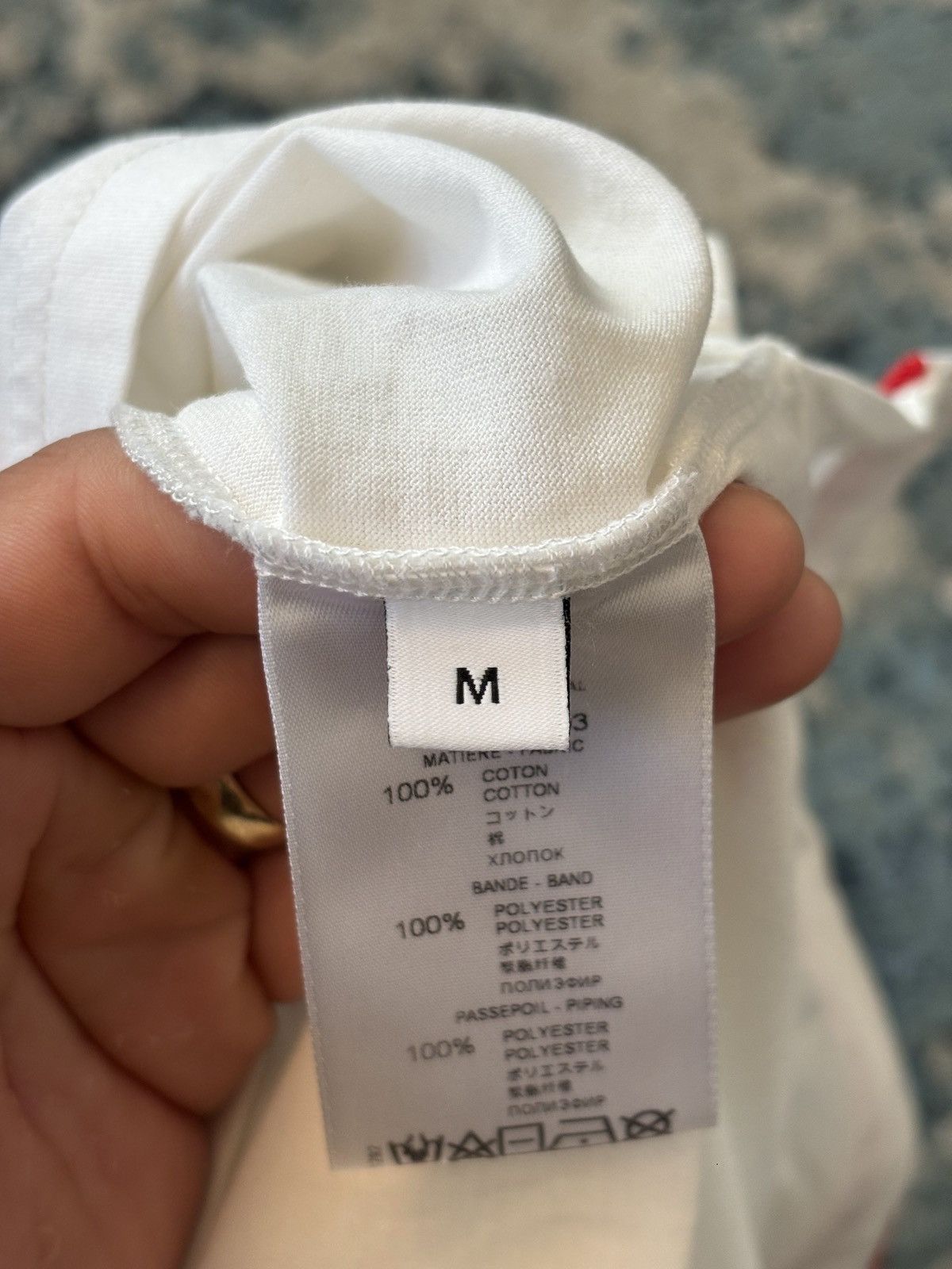 Givenchy Givenchy White Back Hit Embroidered T Shirt Size Medium Size US M / EU 48-50 / 2 - 6 Thumbnail
