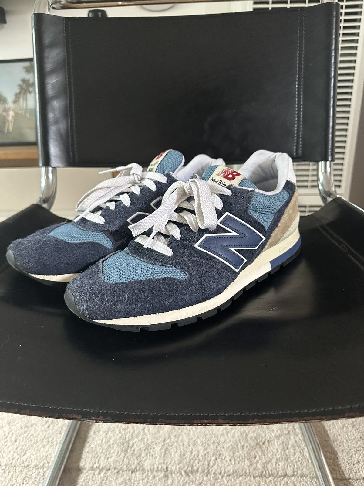 image of Aime Leon Dore x New Balance 996 Miusa Teddy Santis Navy Shoes in Blue, Men's (Size 10)