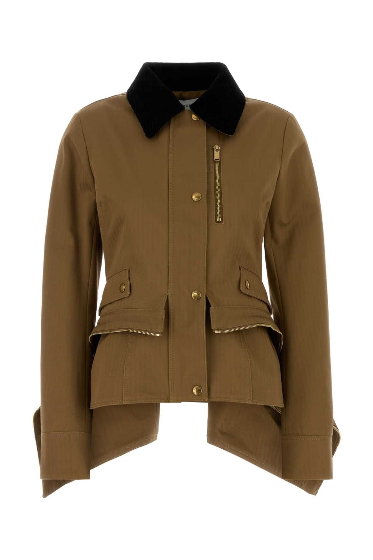 Alexander McQueen Mud Cotton Jacket Size S / US 4 / IT 40 - 1 Thumbnail