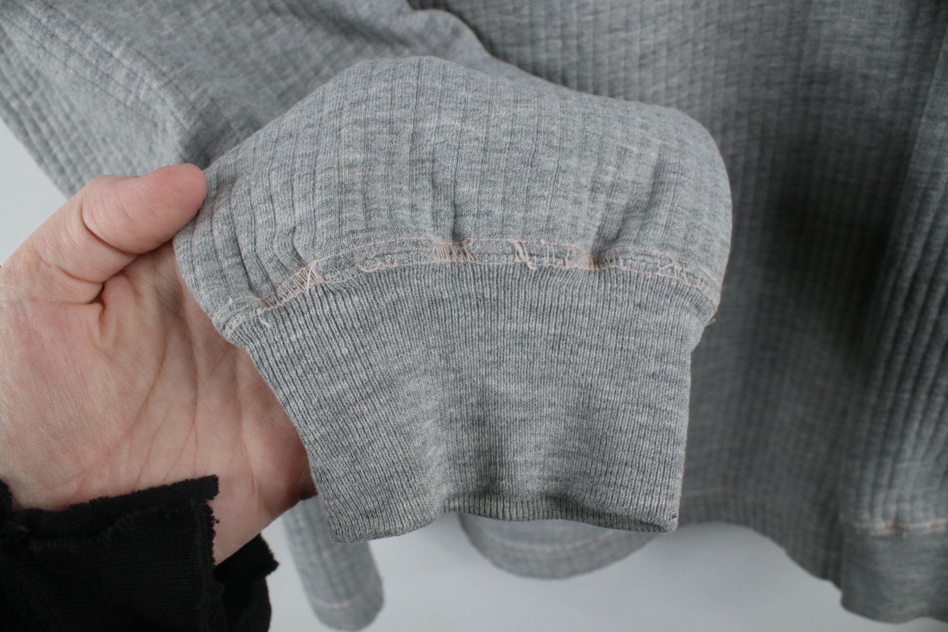 Gap Vintage 90s Gap Blank Ribbed Knit Turtleneck Sweatshirt Gray Size US M / EU 48-50 / 2 - 4 Thumbnail
