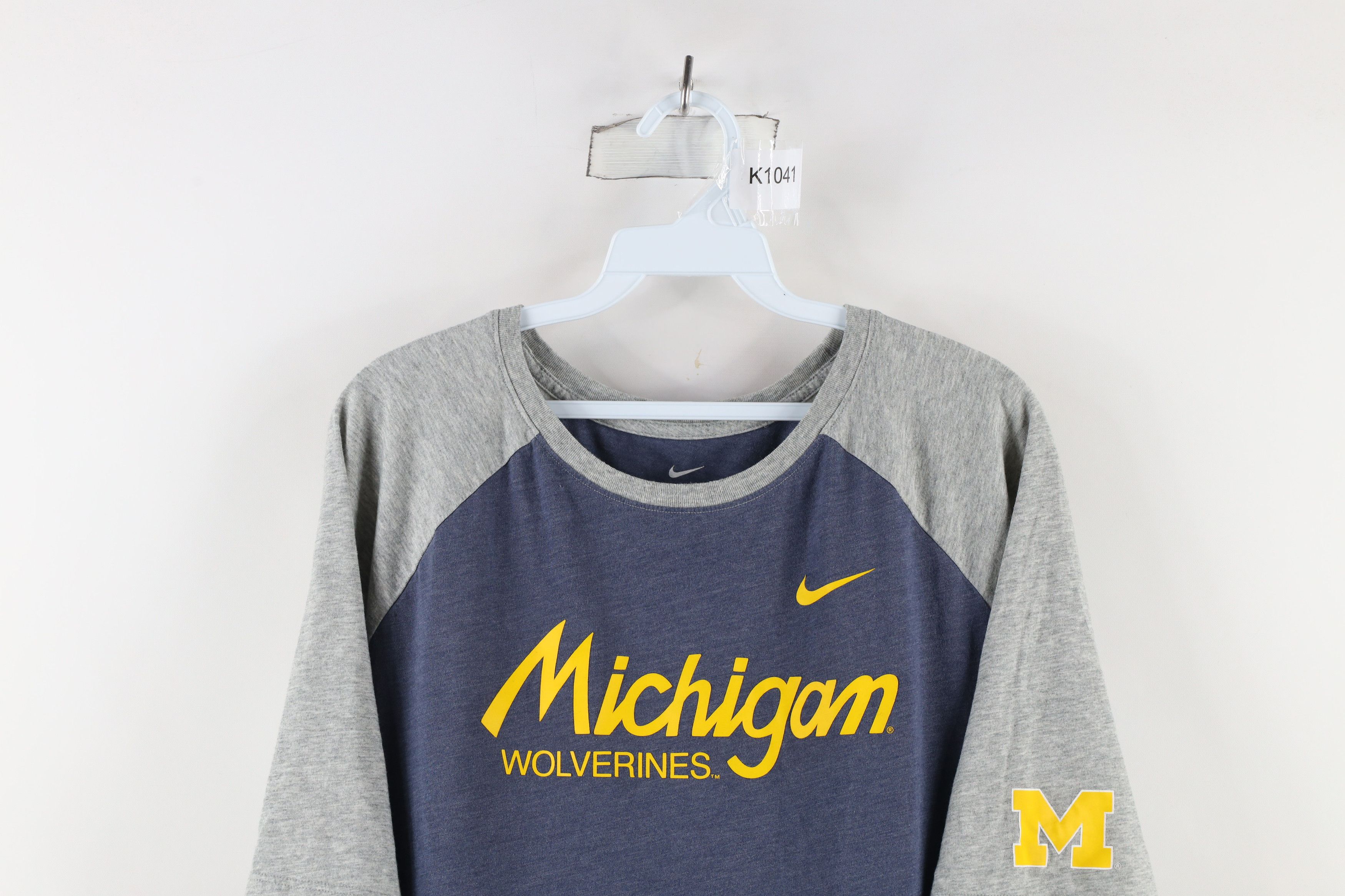 Nike × Vintage Retro Nike University of Michigan Short Sleeve T-Shirt Size US XL / EU 56 / 4 - 2 Thumbnail