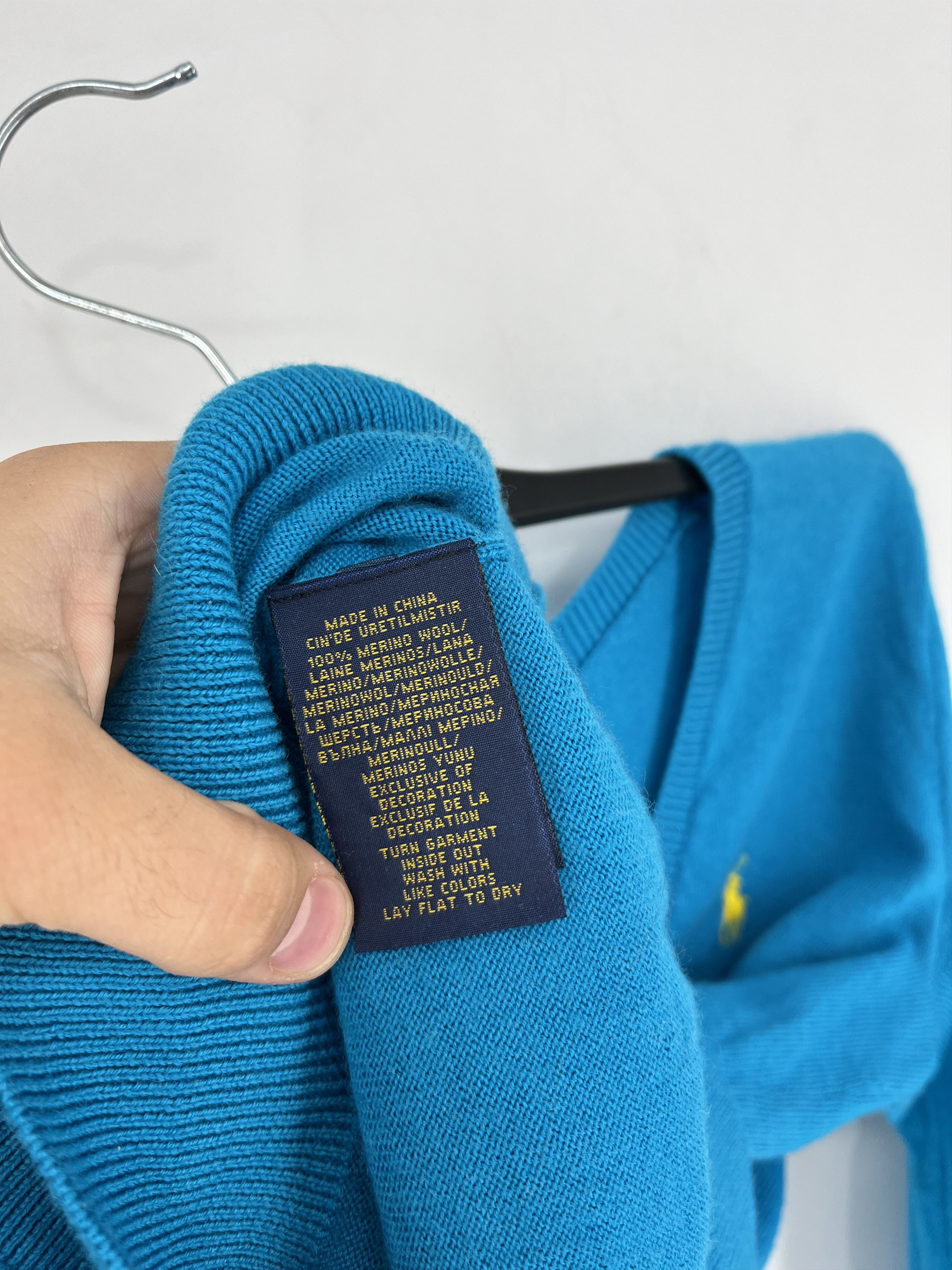 Polo Ralph Lauren × Ralph Lauren Vintage Polo Ralph Lauren V-neck Knit Sweater Jumper Size M / US 6-8 / IT 42-44 - 7 Thumbnail