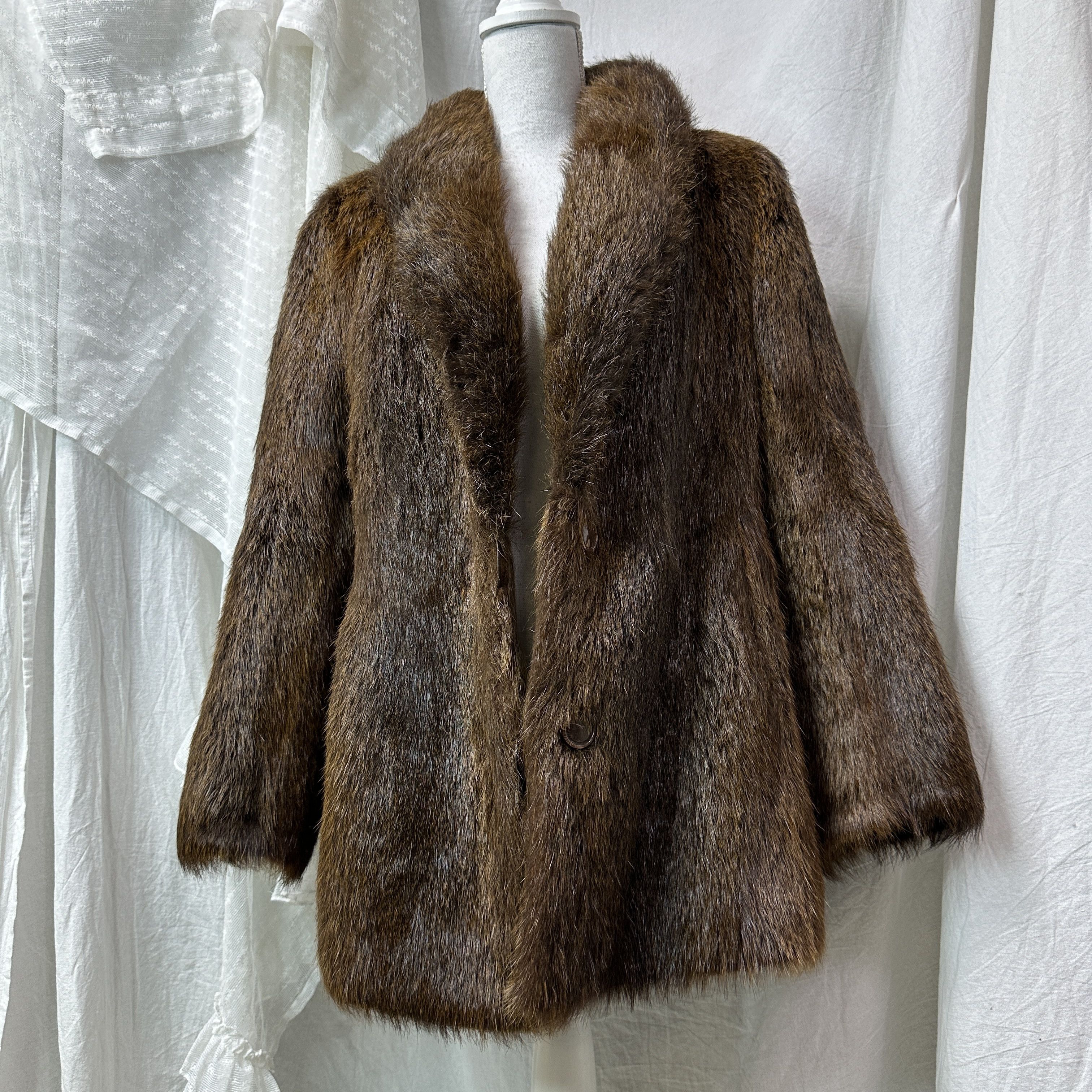 Vintage Vintage Old Money Classy Nutria Real Fur Coat 90s Size M / US 6-8 / IT 42-44 - 7 Thumbnail