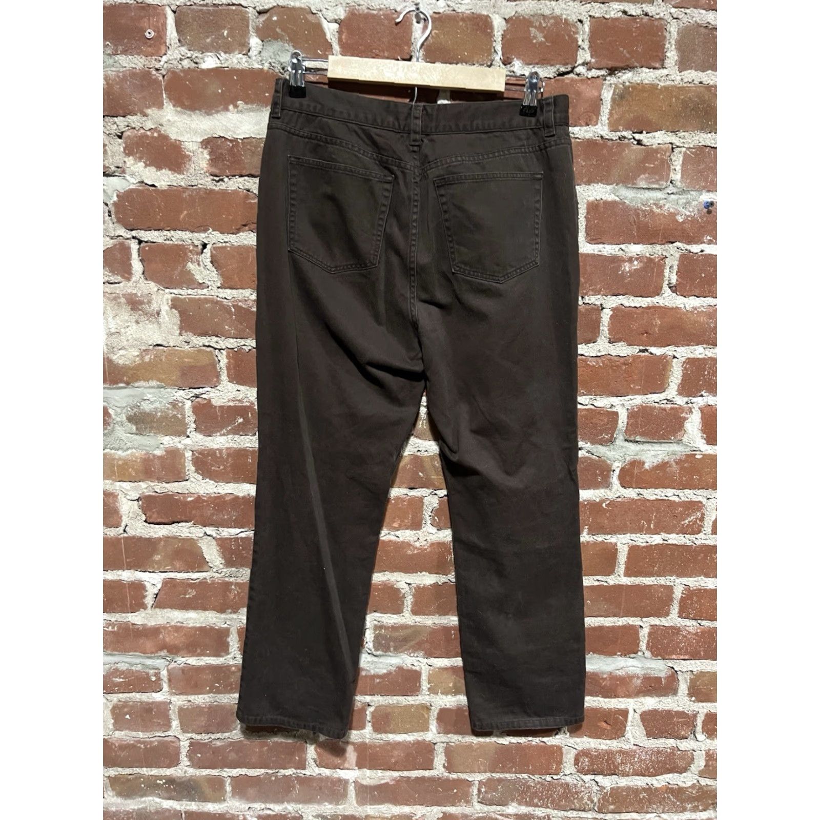 Ralph Lauren Lauren Jeans Company Womens Brown Straight Leg Pants Petite 10 Chino Pant Womens Brown Straight Leg Petite 10 Size 32" / US 10 / IT 46 - 2 Thumbnail