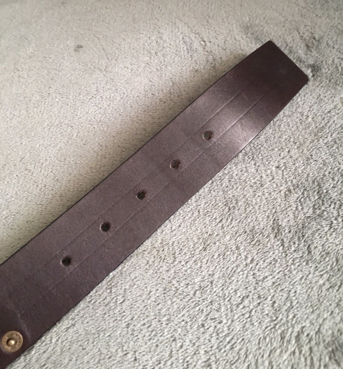 Bally BALLY Brown Leather Studded Italy Mens Belt Size 85/ 34 Size 34 - 8 Thumbnail