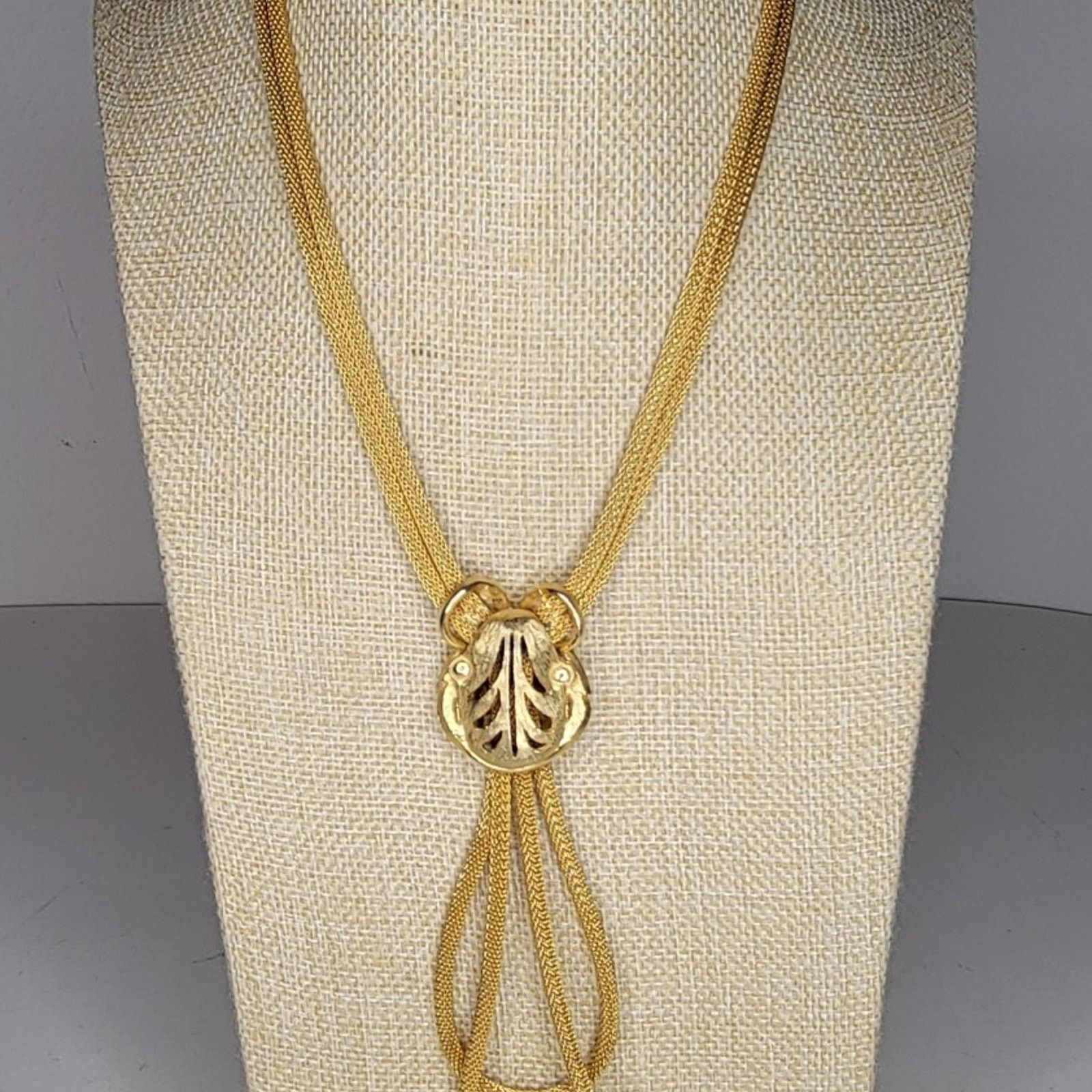 Westerlind Vintage Gold Tone Leaf Knot Necklace Size ONE SIZE - 8 Thumbnail